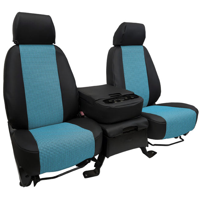 Custom Fit Truck Seat Covers for Ford, Chevy, Ram & Toyota – Houndstooth Designer Fabric | Made in USA