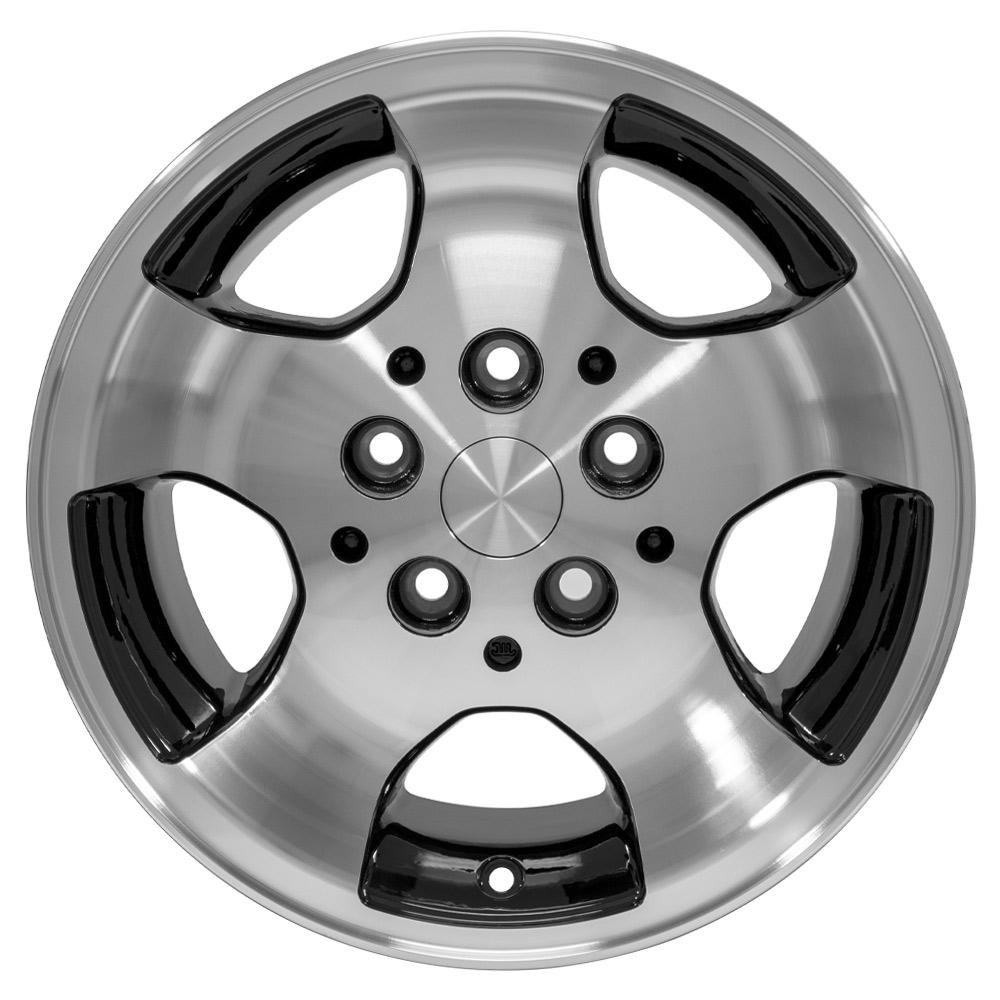 OE Wheels JP08 15x8 Gloss Black Machined replica wheel