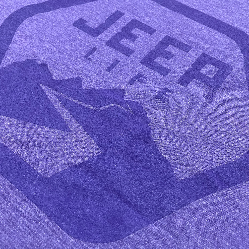 Mens Jeep® Life Purple Tone Triblend T-Shirt