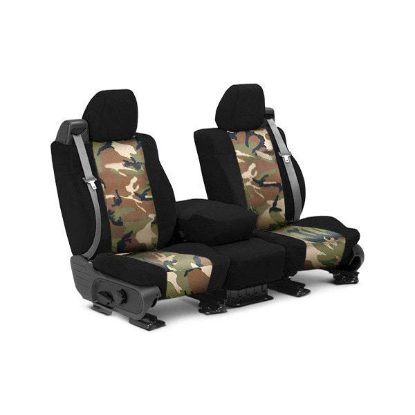 Custom Fit Truck Seat Covers for Ford, Chevy, Ram & Toyota – Retro Camouflage | Made in USA
