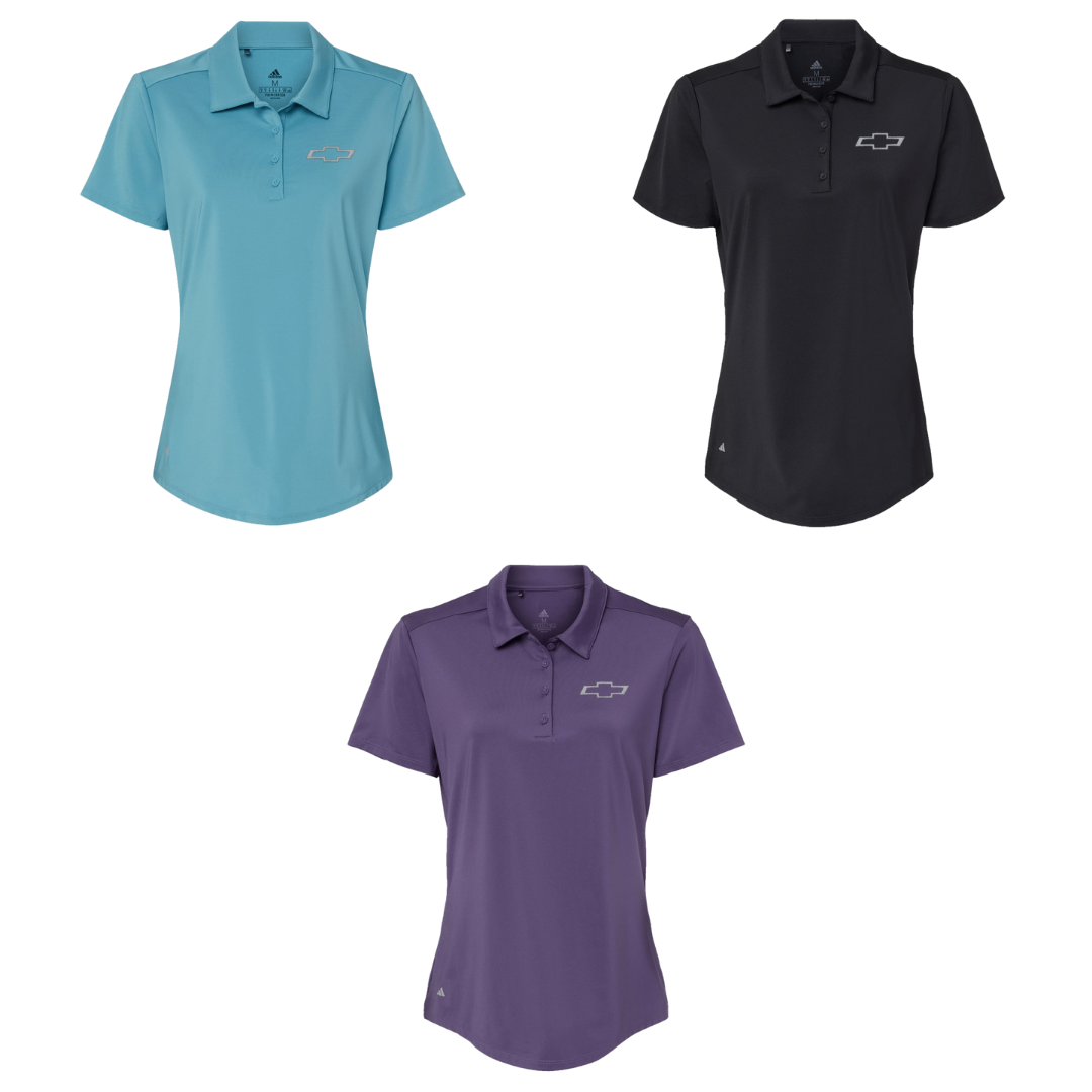 Ladies Adidas Ultimate Solid Polo – Open Bowtie Edition