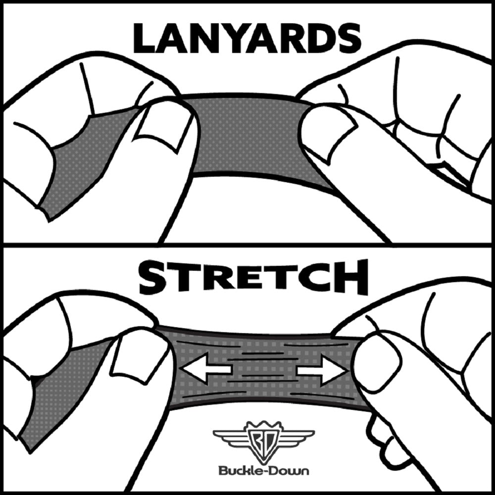 Lanyard - 1.0" - 1955-57 CHEVROLET V Emblem Black Silver