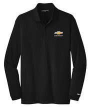 ladies-chevrolet-gold-bowtie-nike-long-sleeve-polo