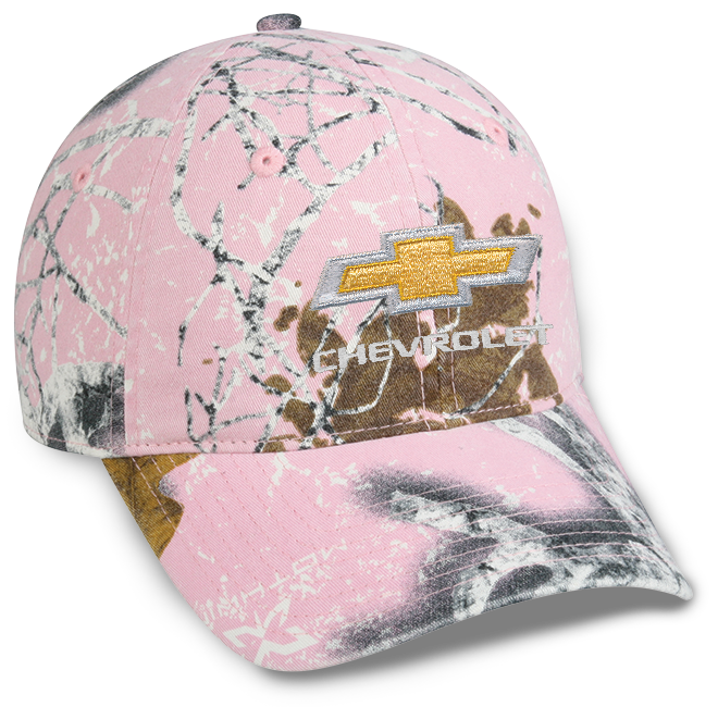 ladies-chevrolet-gold-bowtie-pink-camo-hat-cap