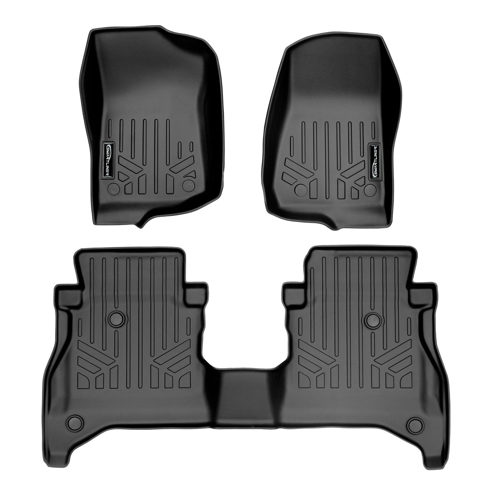 SMARTLINER 2020 - 2026 Jeep Gladiator All Configurations Custom Fit Floor Liners - 1st & 2nd Rows