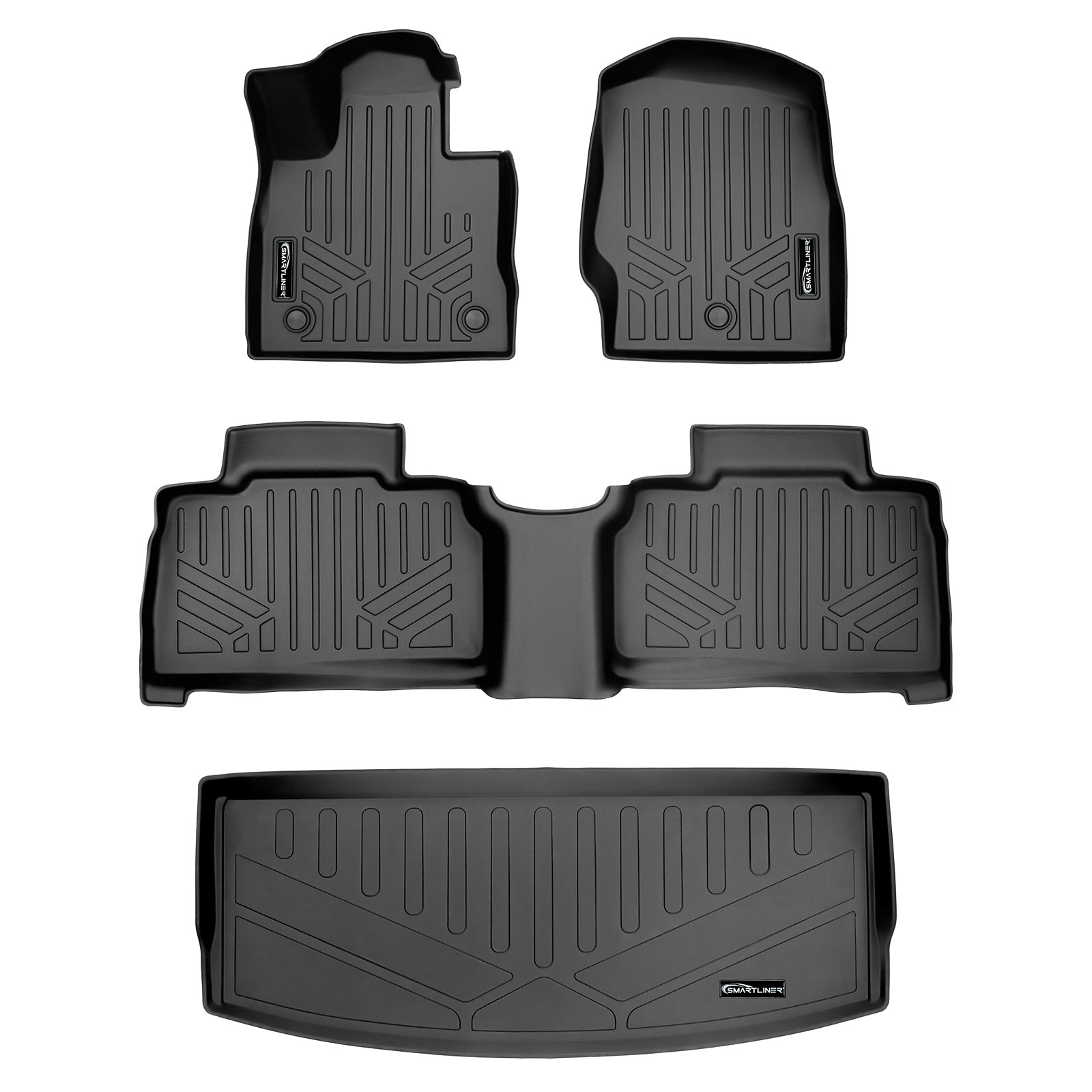 SMARTLINER 2020 - 2025 Ford Explorer All Configurations Custom Fit Floor Liners - 1st, 2nd & 3rd Rows