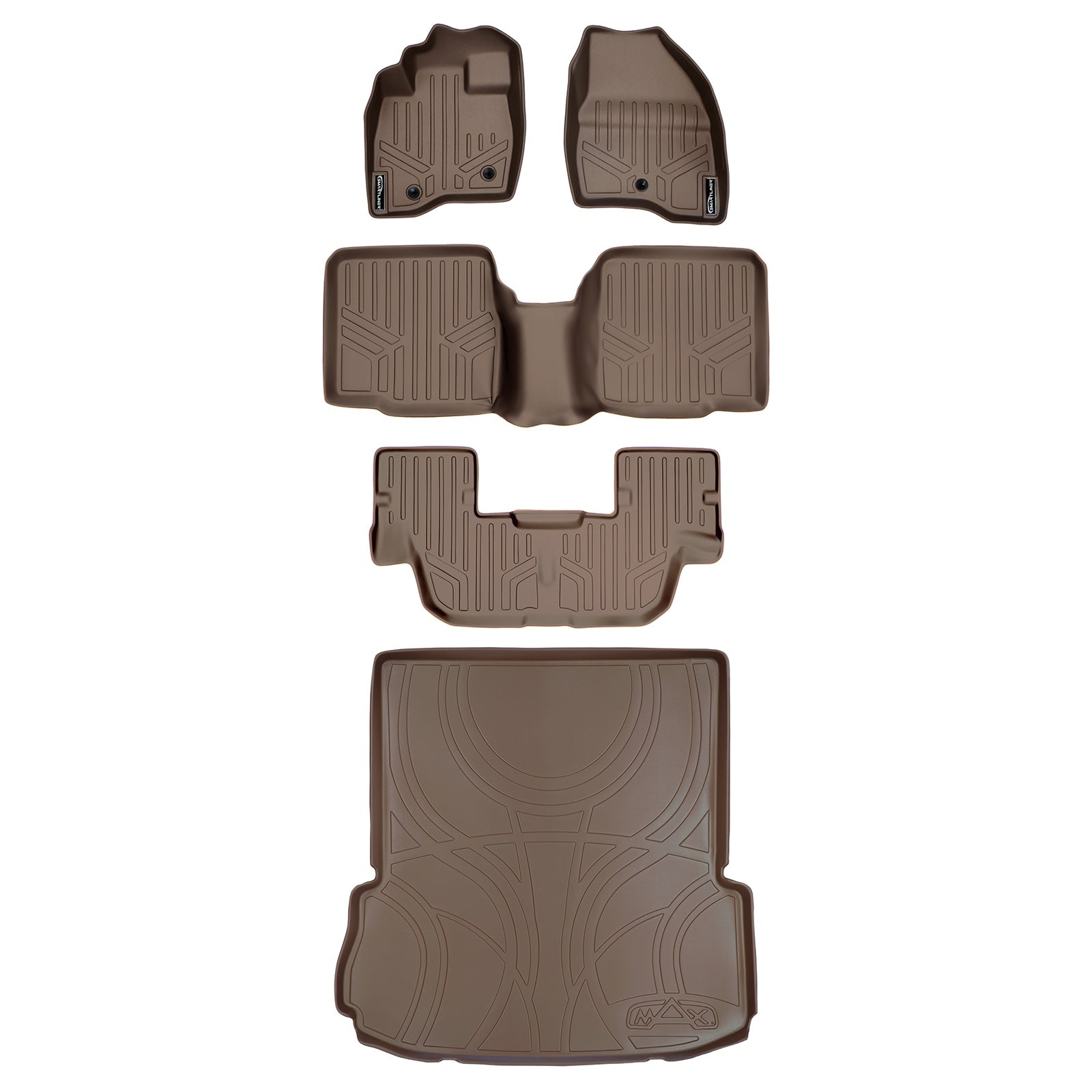 SMARTLINER 2017 - 2019 Ford Explorer 8 Passenger Custom Fit Floor Liners - 1st, 2nd, 3rd & 4th Rows