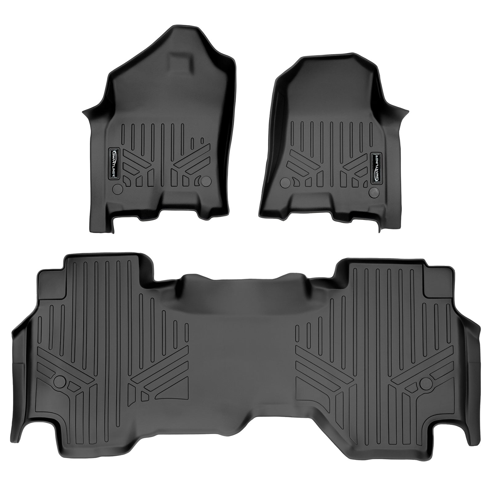 SMARTLINER 2019 - 2024 Ram 1500 Quad Cab Custom Fit Floor Liners - 1st & 2nd Rows - Fits Bench or Bucket - No Hump
