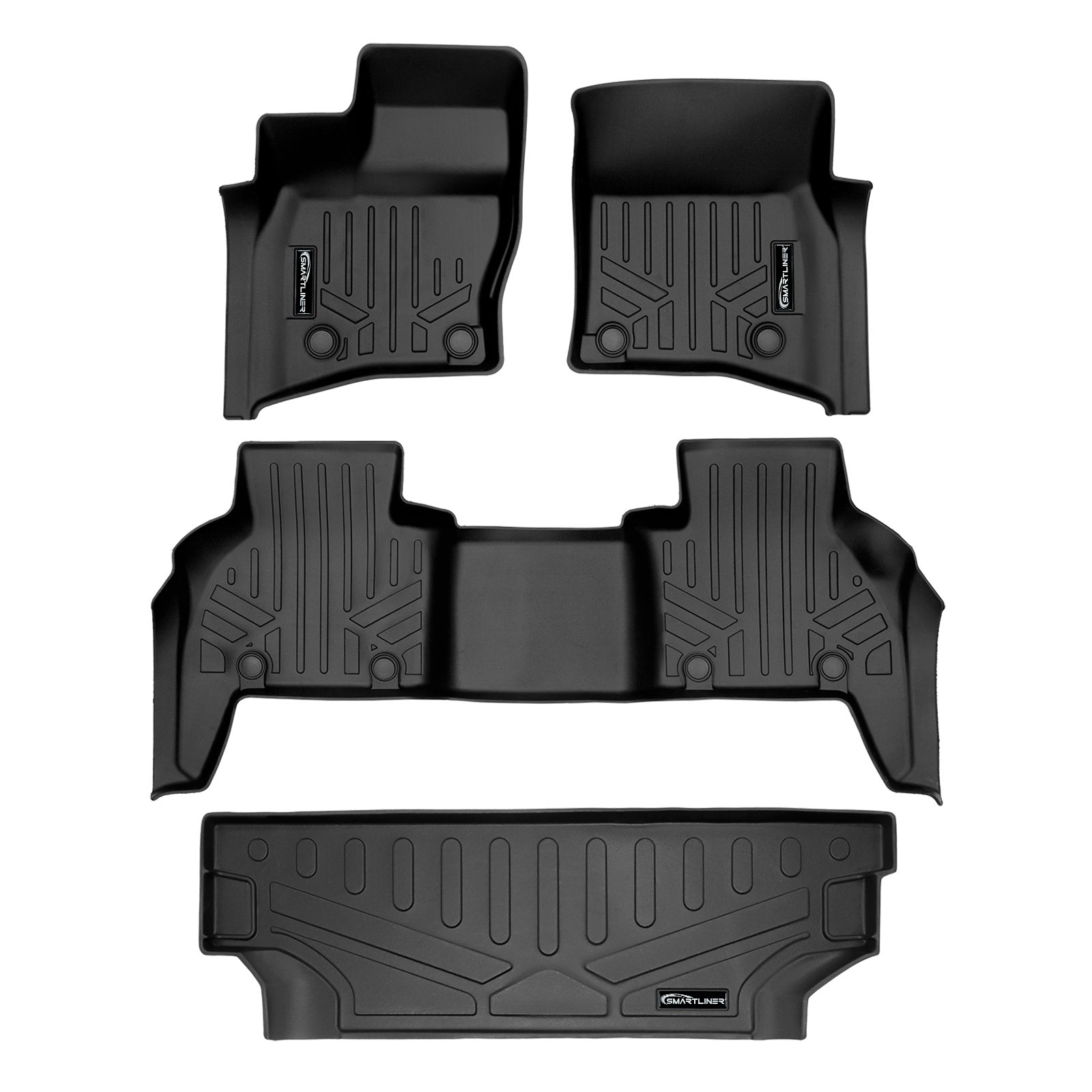 SMARTLINER 2023 - 2025 Land Rover Defender 130 8 Passenger Custom Fit Floor Liners - 1st, 2nd & 3rd Rows