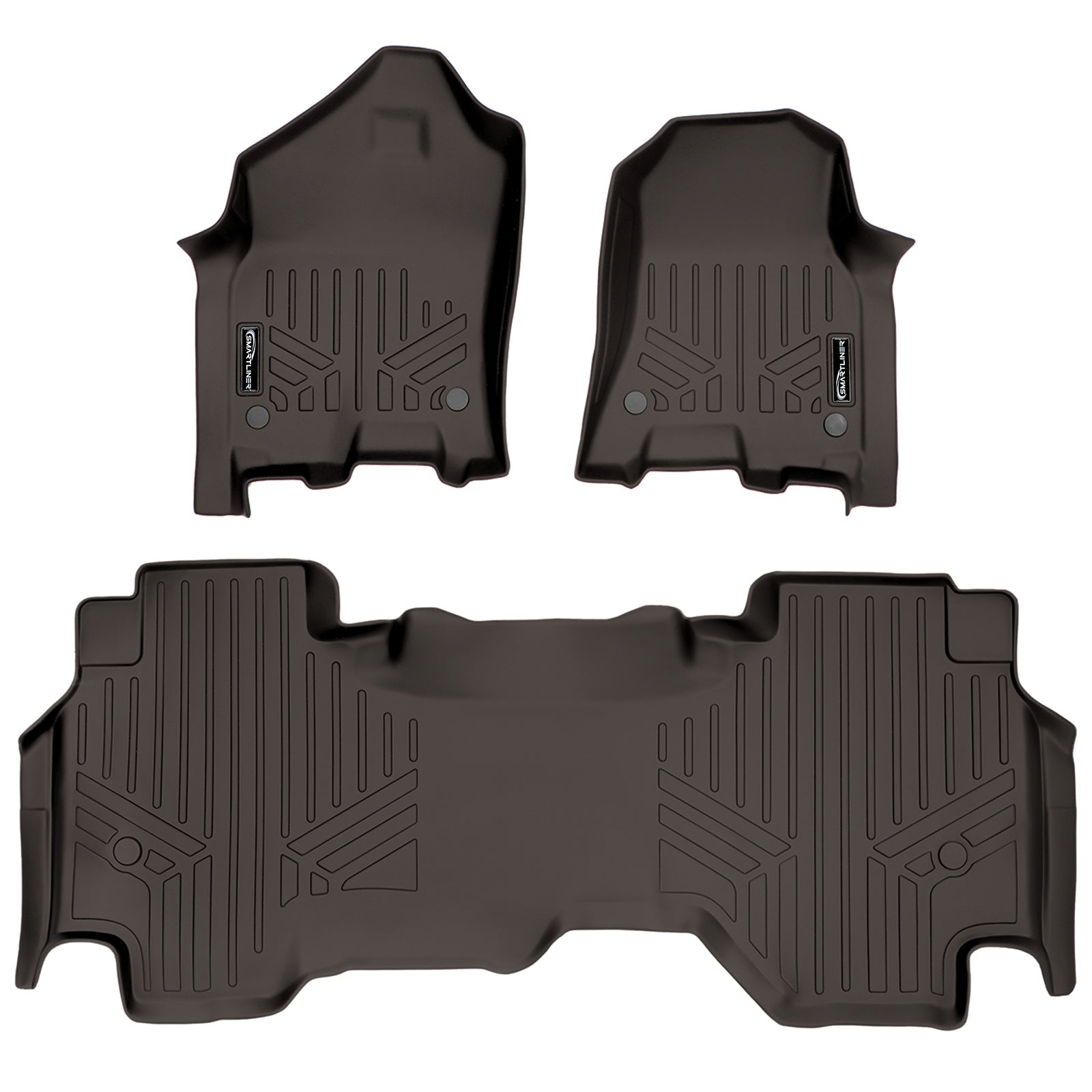 SMARTLINER 2019 - 2024 Ram 1500 Quad Cab Custom Fit Floor Liners - 1st & 2nd Rows - Fits Bench or Bucket - No Hump