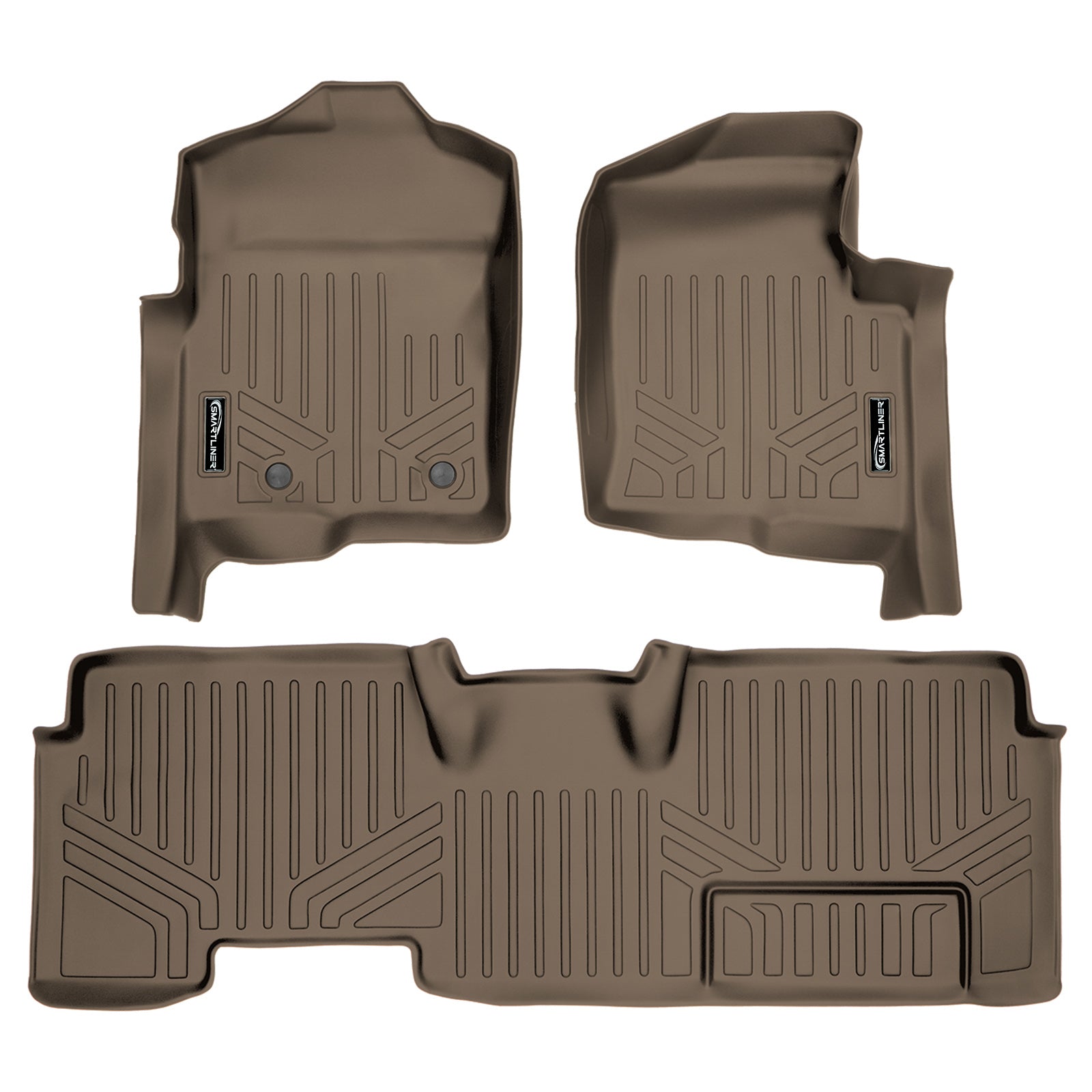 SMARTLINER 2011 - 2014 Ford F-150 Super Cab Custom Fit Floor Liners - 1st & 2nd Rows