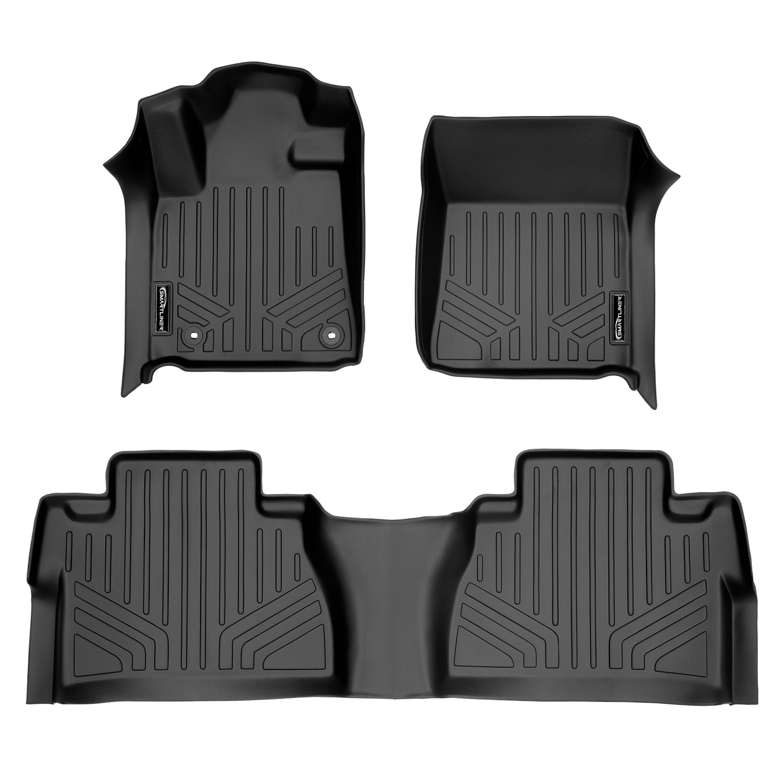 SMARTLINER 2014 - 2021 Toyota Tundra Double Cab and Crew Max Custom Fit Floor Liners - 1st & 2nd Rows