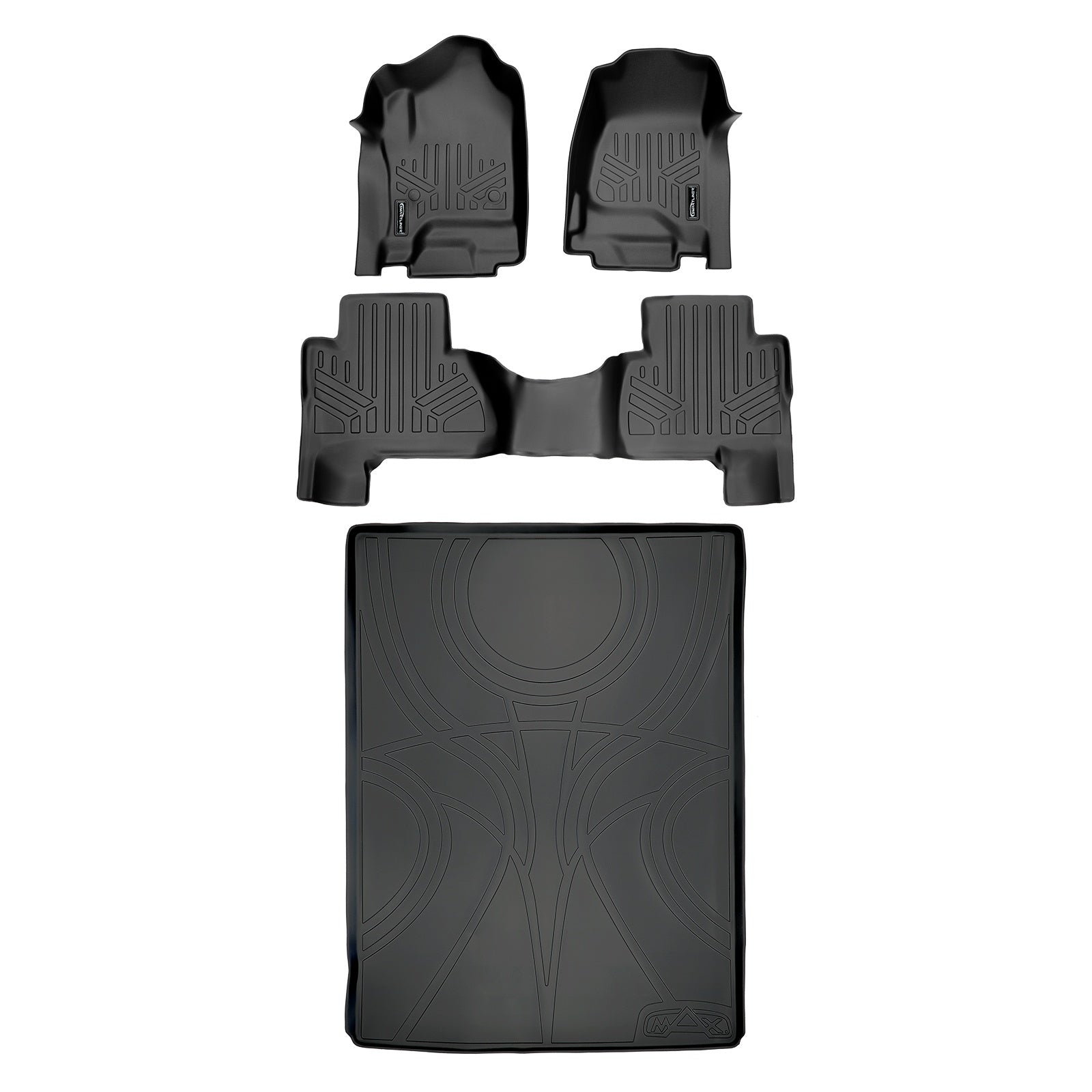 SMARTLINER 2015 - 2020 Cadillac Escalade ESV 8 Passenger Custom Fit Floor Liners - 1st, 2nd & 3rd Rows