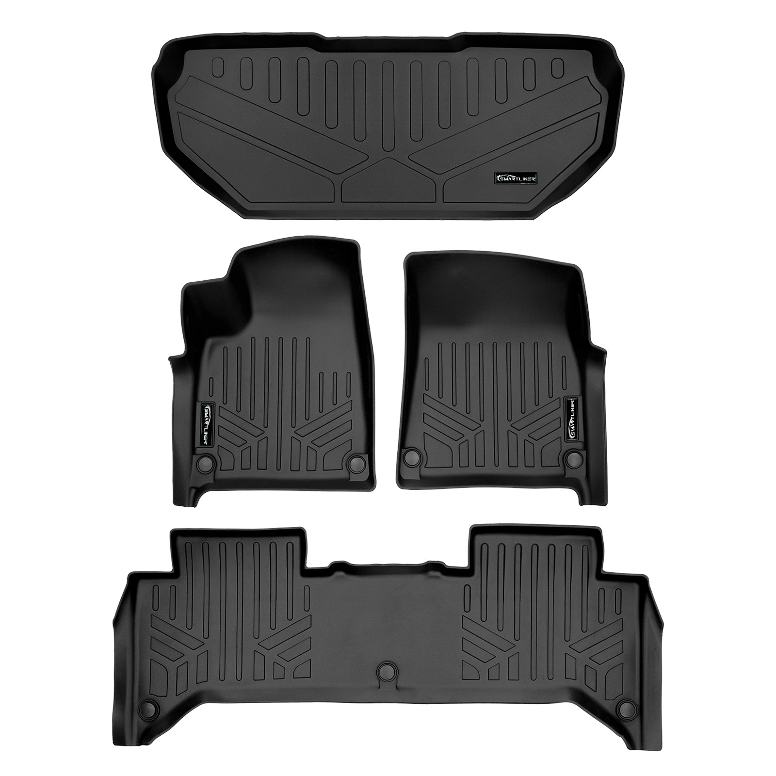SMARTLINER 2022 - 2024 Rivian R1T All Configurations Custom Fit Floor Liners - 1st, 2nd & 3rd Rows