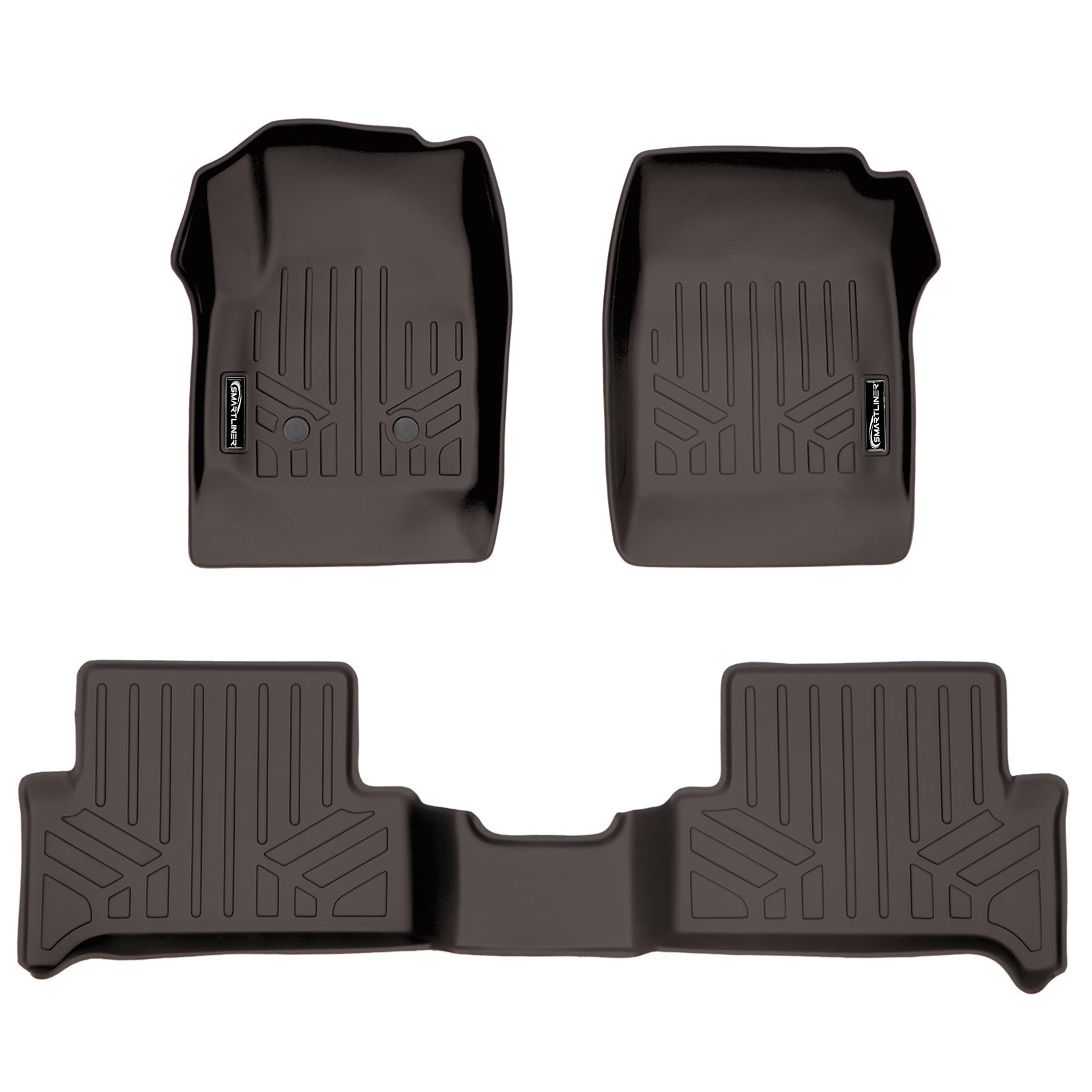 SMARTLINER 2015 - 2022 Chevrolet Colorado Extended Cab Custom Fit Floor Liners - 1st & 2nd Rows