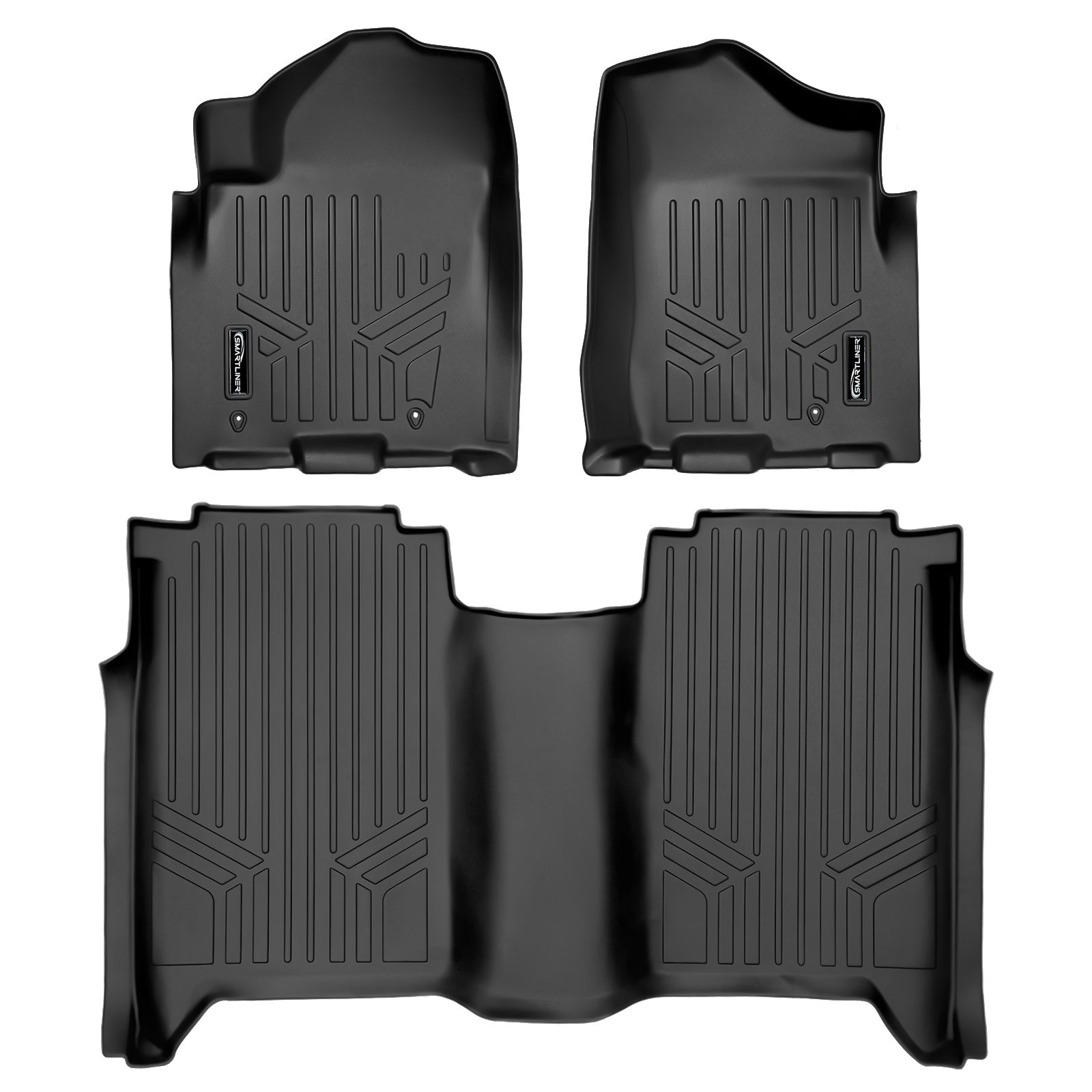 SMARTLINER 2008 - 2015 Nissan Titan Crew Cab Custom Fit Floor Liners - 1st & 2nd Rows