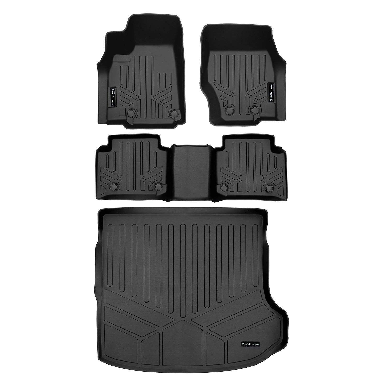 SMARTLINER 2023 - 2025 Jeep Grand Cherokee All Configurations Custom Fit Floor Liners - 1st, 2nd & 3rd Rows