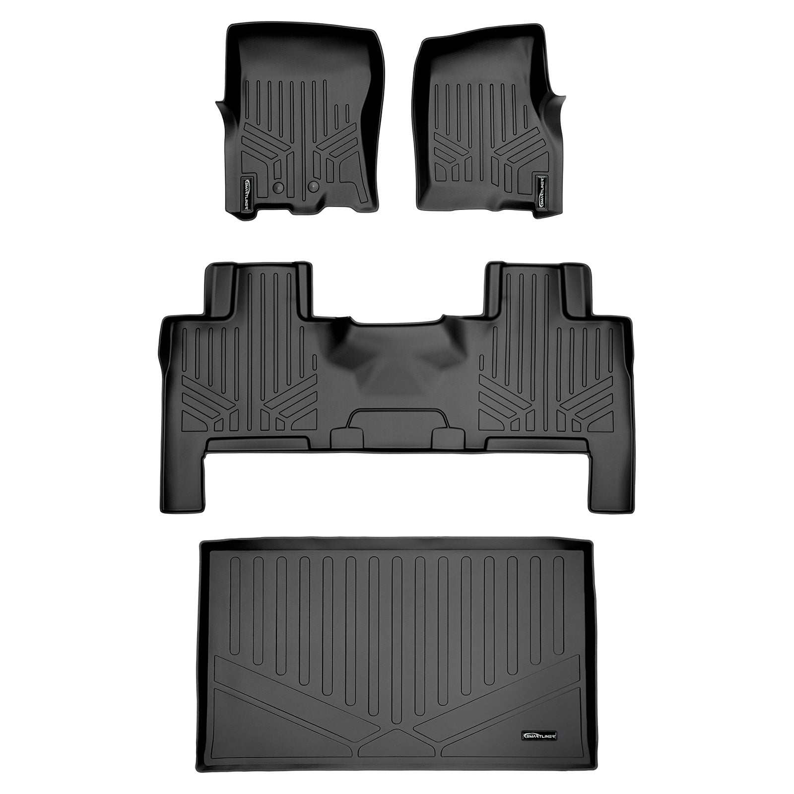 SMARTLINER 2011 - 2017 Ford Expedition EL 8 Passenger Custom Fit Floor Liners - 1st, 2nd & 3rd Rows