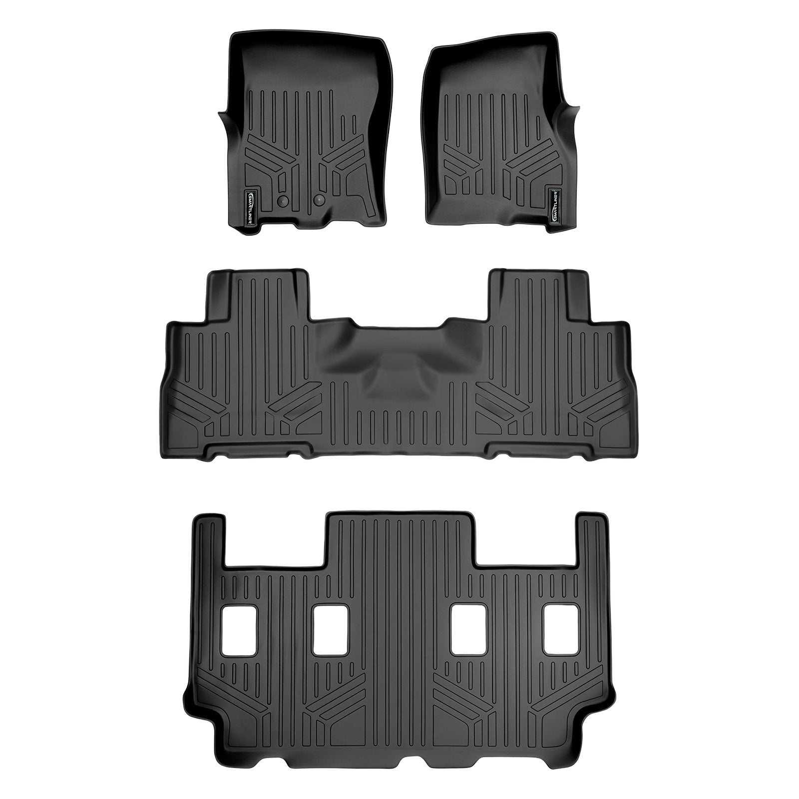 SMARTLINER 2011 - 2017 Ford Expedition EL 7 Passenger Custom Fit Floor Liners - 1st, 2nd & 3rd Rows