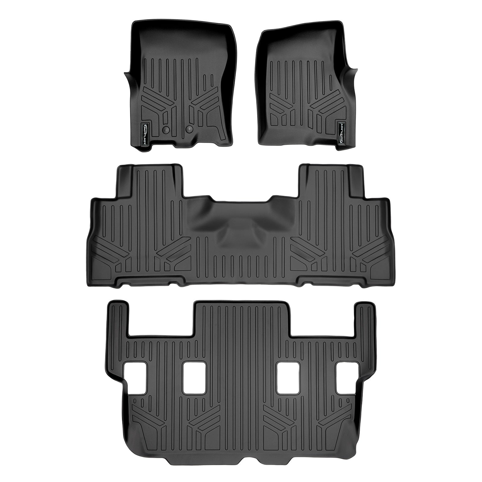 SMARTLINER 2011 - 2017 Lincoln Navigator 7 Passenger Custom Fit Floor Liners - 1st, 2nd & 3rd Rows