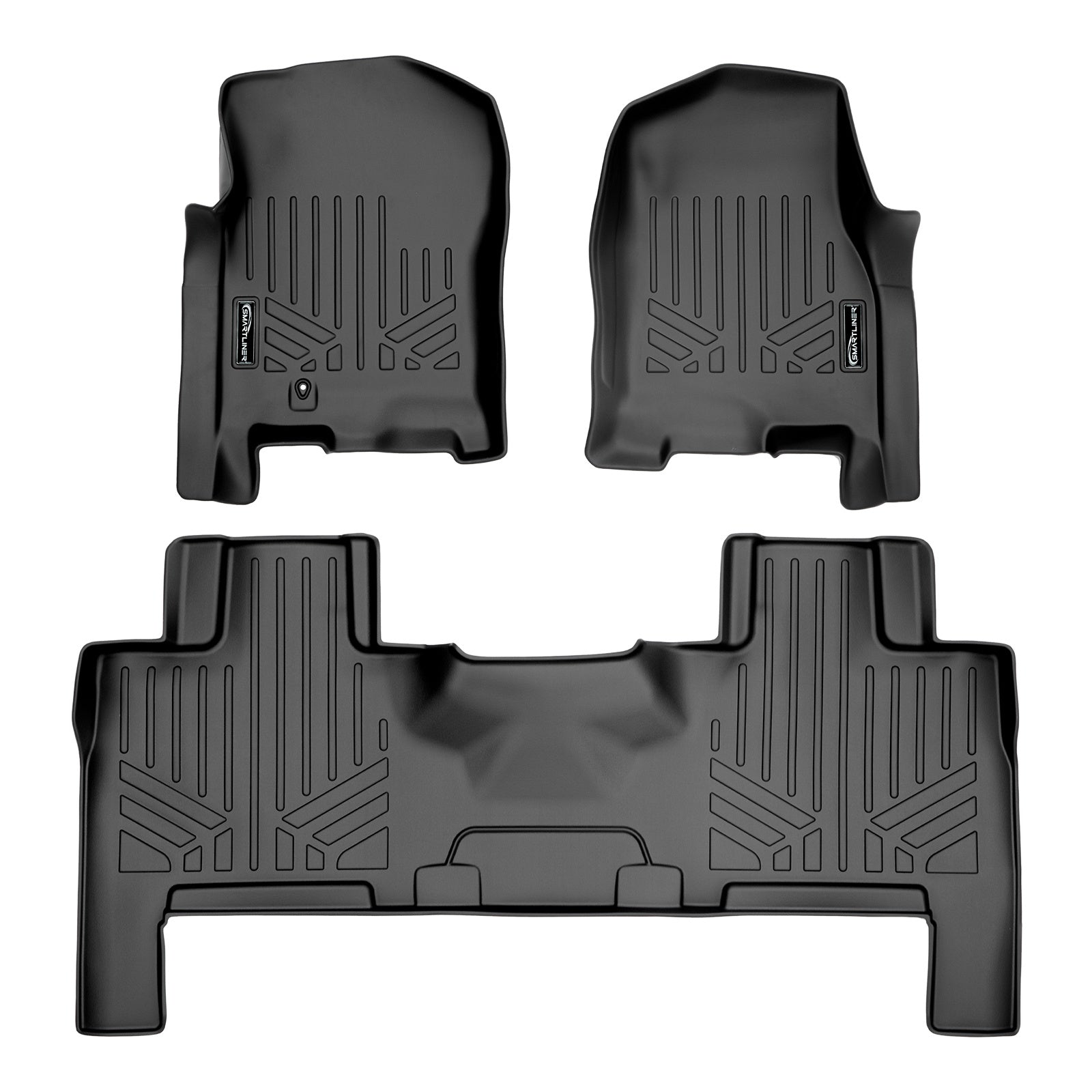 SMARTLINER 2007 - 2010 Lincoln Navigator L 8 Passenger and 7 Passenger Custom Fit Floor Liners - 1st & 2nd Rows
