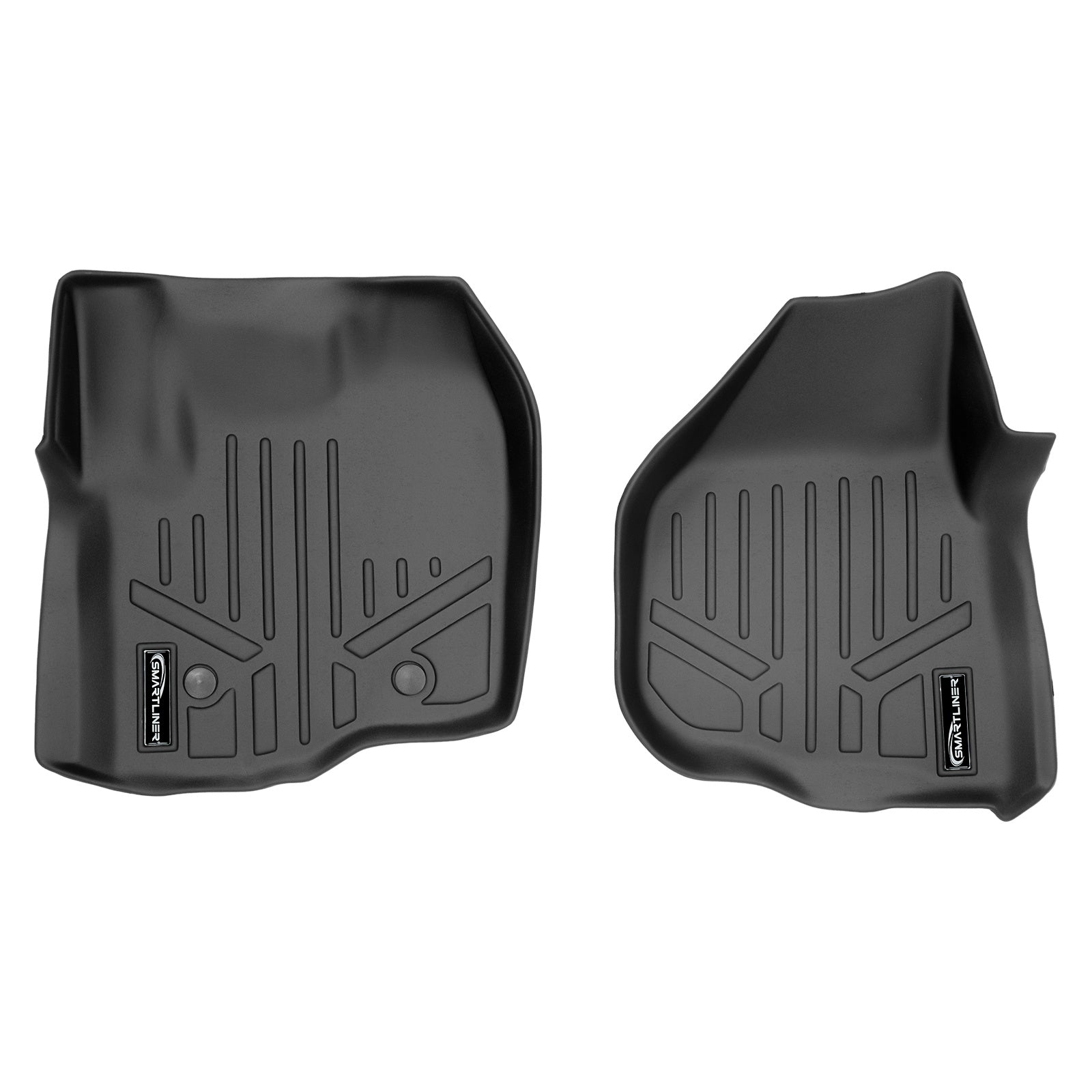 SMARTLINER 2012 - 2012 Ford F-350 Super Cab Custom Fit Floor Liners - 1st Row Only - Fits Bench or Bucket - No Hump