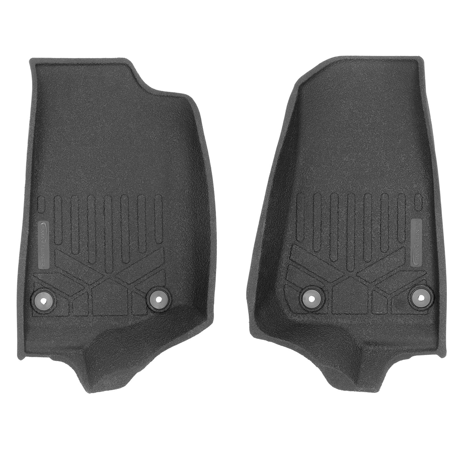 SMARTLINER 2018 - 2018 Jeep Wrangler 4 Door and Unlimited and JL Custom Fit Floor Liners - 1st Row Only - Rubber Liner