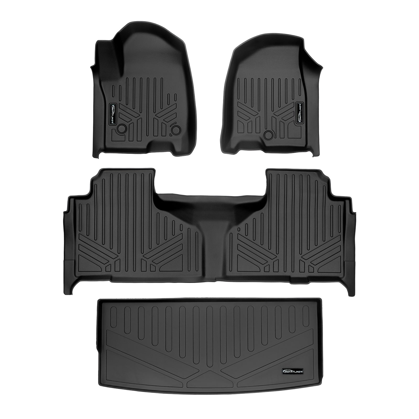 SMARTLINER 2021 - 2025 GMC Yukon All Configurations Custom Fit Floor Liners - 1st, 2nd & 3rd Rows