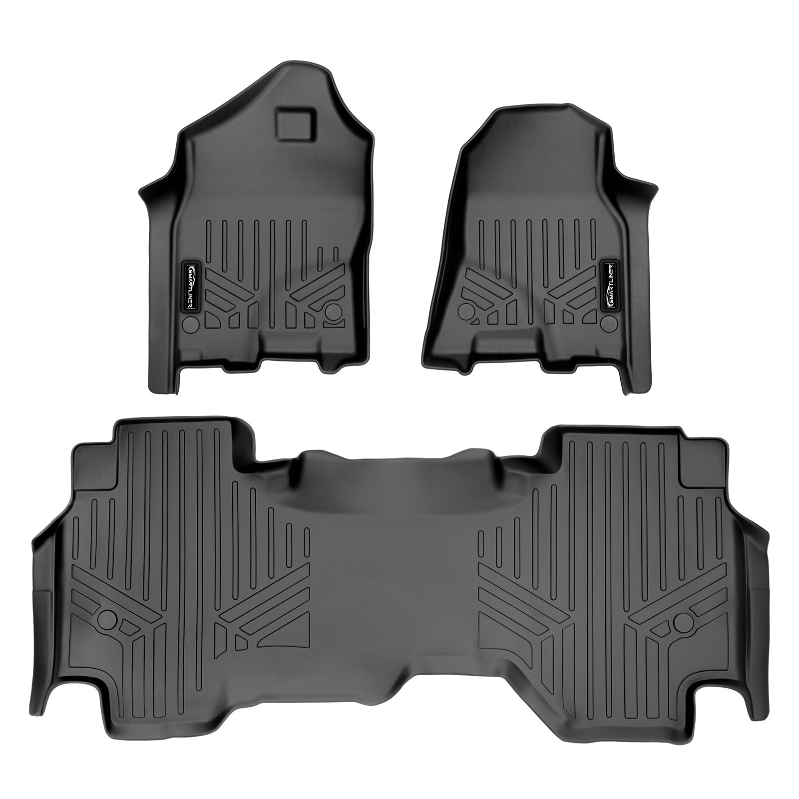 SMARTLINER 2019 - 2024 Ram 1500 Quad Cab Custom Fit Floor Liners - 1st & 2nd Rows - Fits Bench or Bucket - No Hump