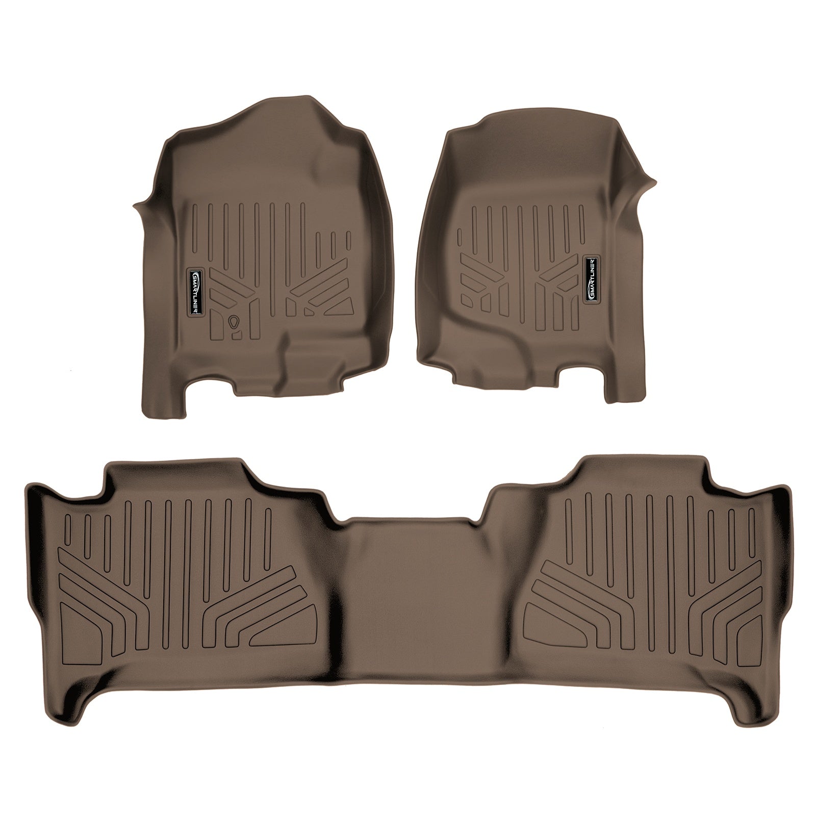 SMARTLINER 2007 - 2014 Cadillac Escalade All Configurations Custom Fit Floor Liners - 1st & 2nd Rows - W/o 3rd Row