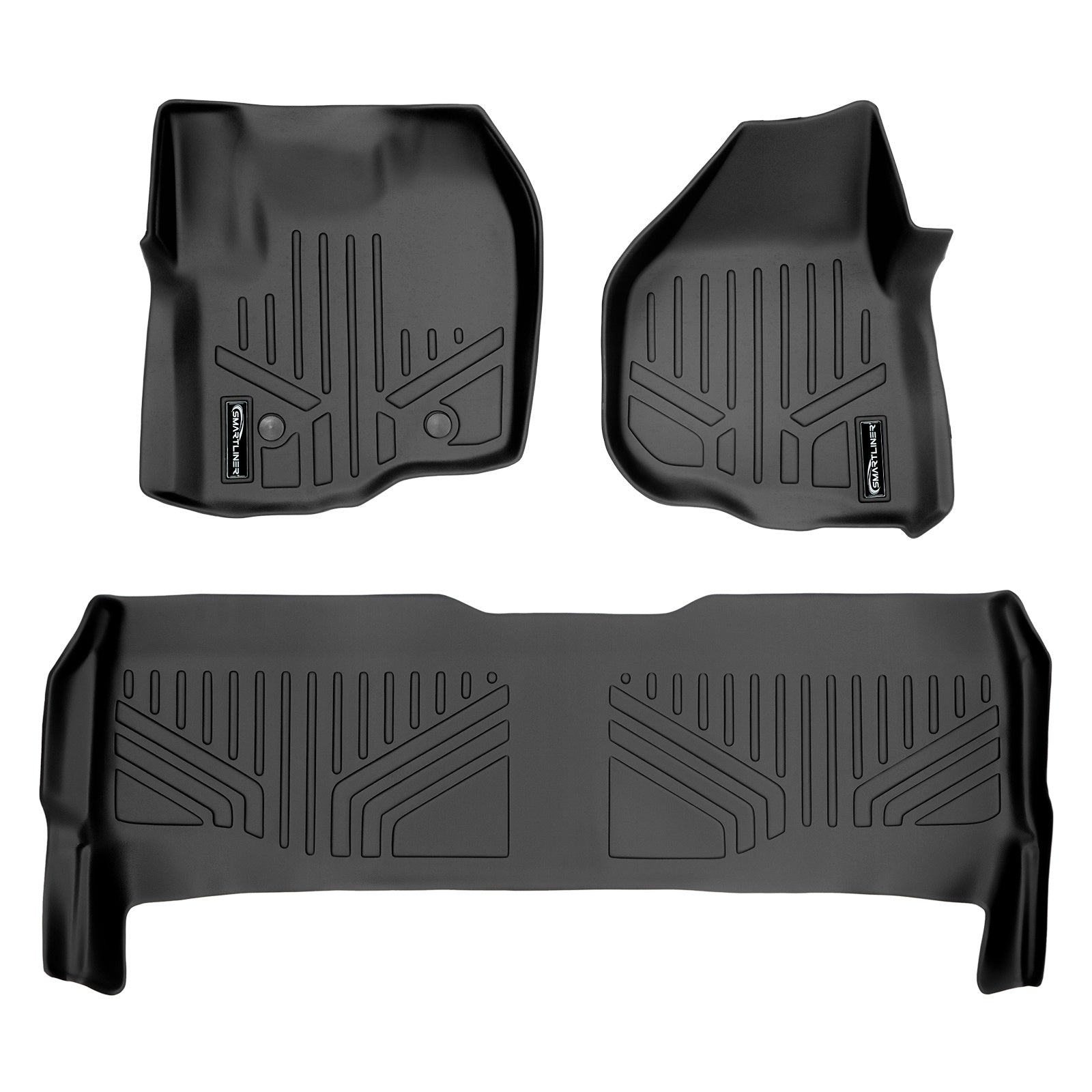 SMARTLINER 2013 - 2016 Ford F-350 Super Crew Custom Fit Floor Liners - 1st & 2nd Rows