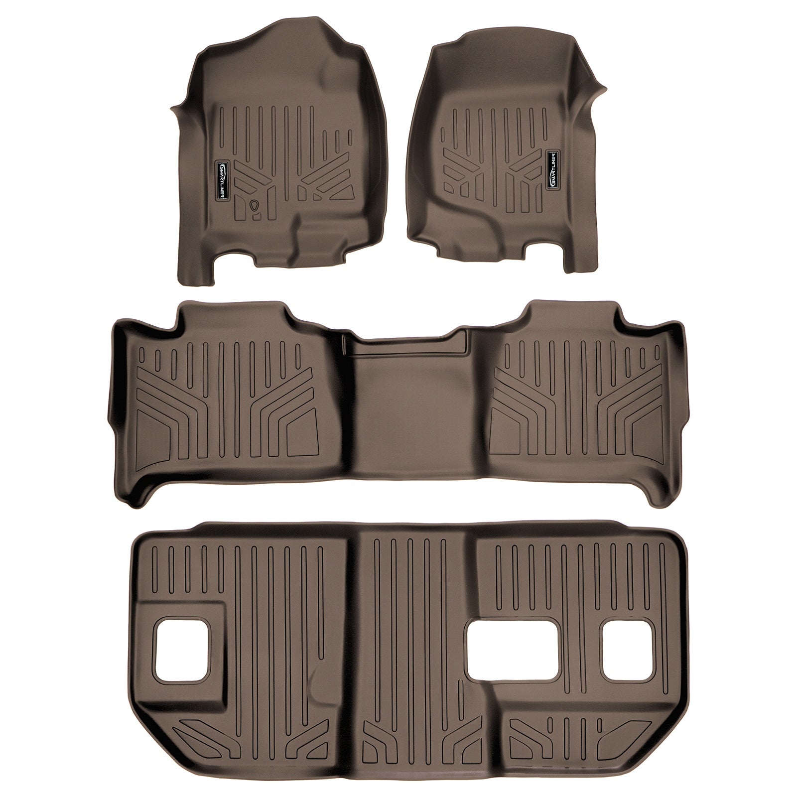 SMARTLINER 2007 - 2014 Chevrolet Suburban 8 Passenger Custom Fit Floor Liners - 1st, 2nd & 3rd Rows