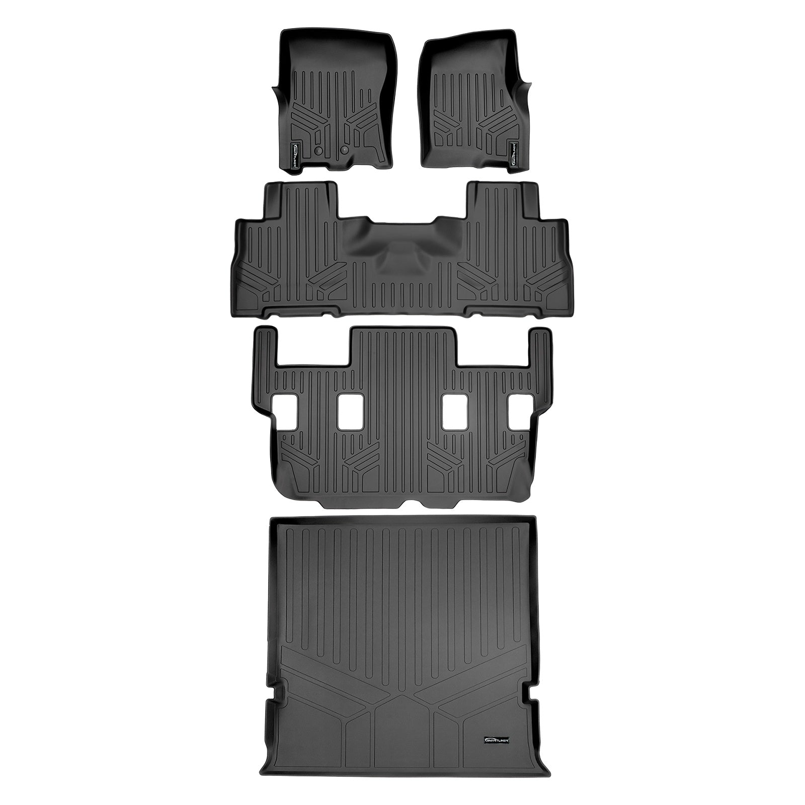SMARTLINER 2011 - 2017 Lincoln Navigator 7 Passenger Custom Fit Floor Liners - 1st, 2nd, 3rd & 4th Rows