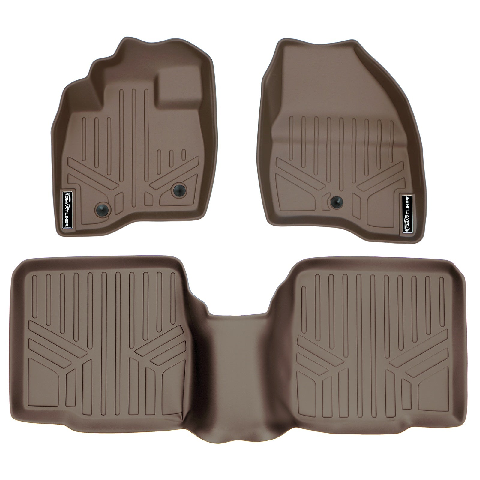 SMARTLINER 2017 - 2019 Ford Explorer 8 Passenger Custom Fit Floor Liners - 1st & 2nd Rows