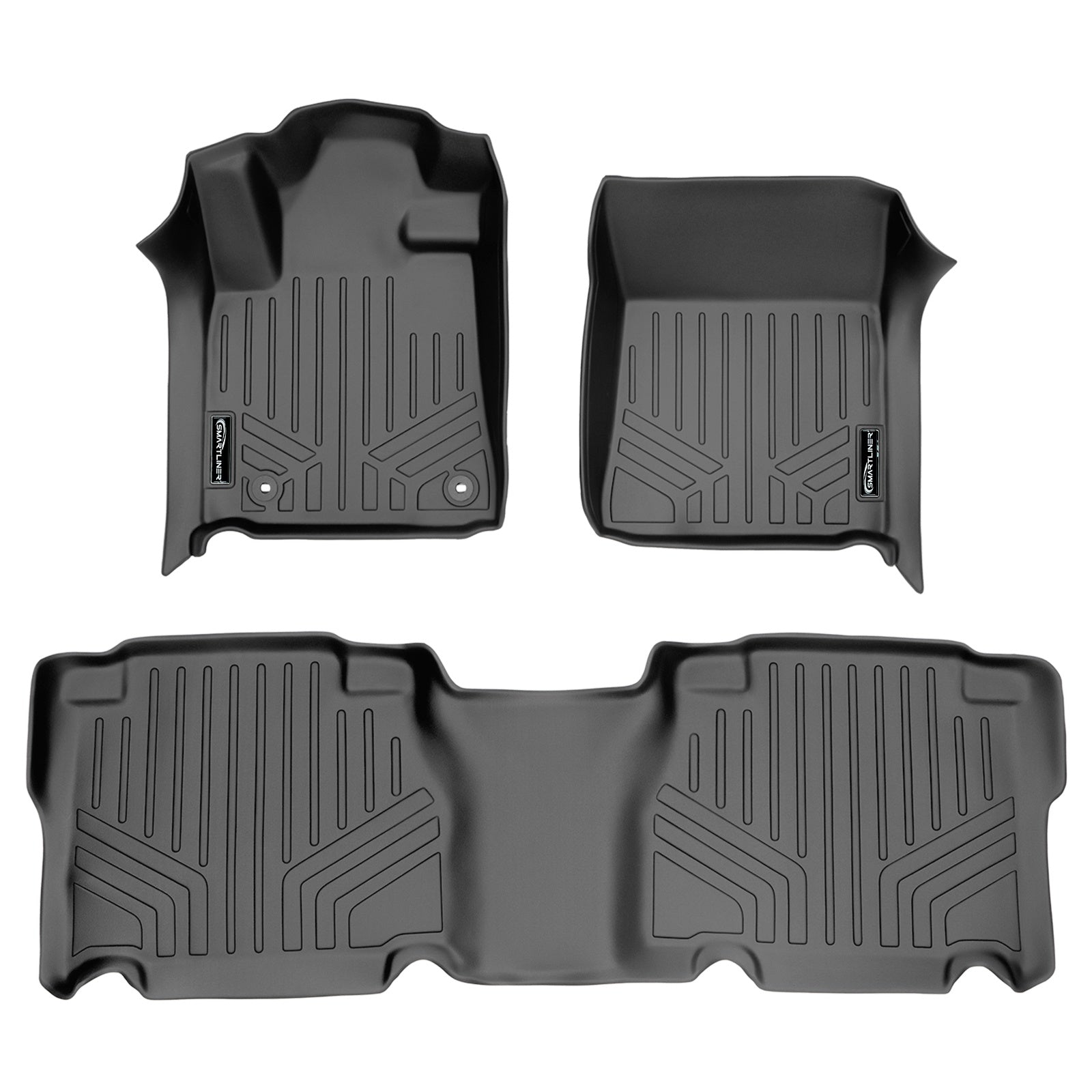 SMARTLINER 2012 - 2013 Toyota Tundra Crew Max Custom Fit Floor Liners - 1st & 2nd Rows