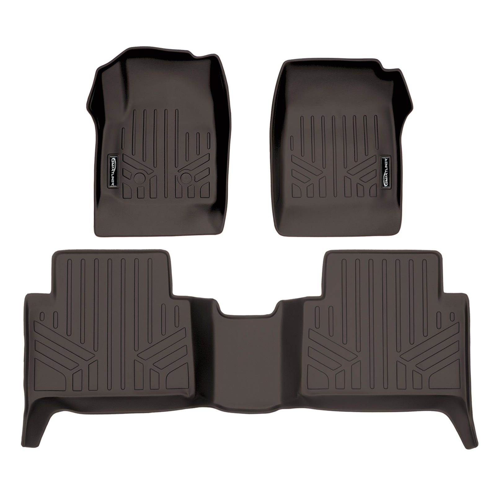 SMARTLINER 2015 - 2022 Chevrolet Colorado Crew Cab Custom Fit Floor Liners - 1st & 2nd Rows