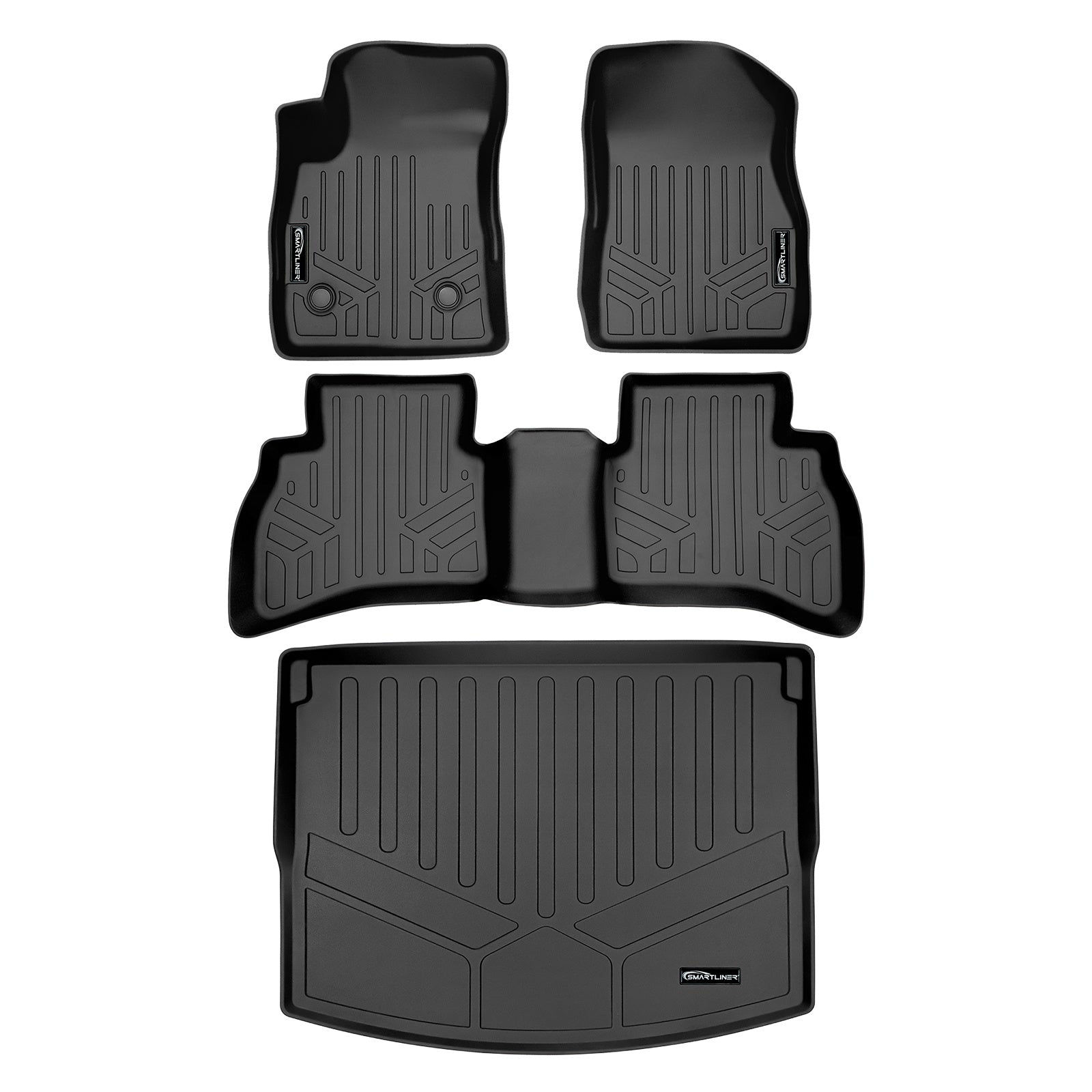 SMARTLINER 2021 - 2025 Chevrolet Trailblazer All Configurations Custom Fit Floor Liners - 1st, 2nd & 3rd Rows - Upper Deck