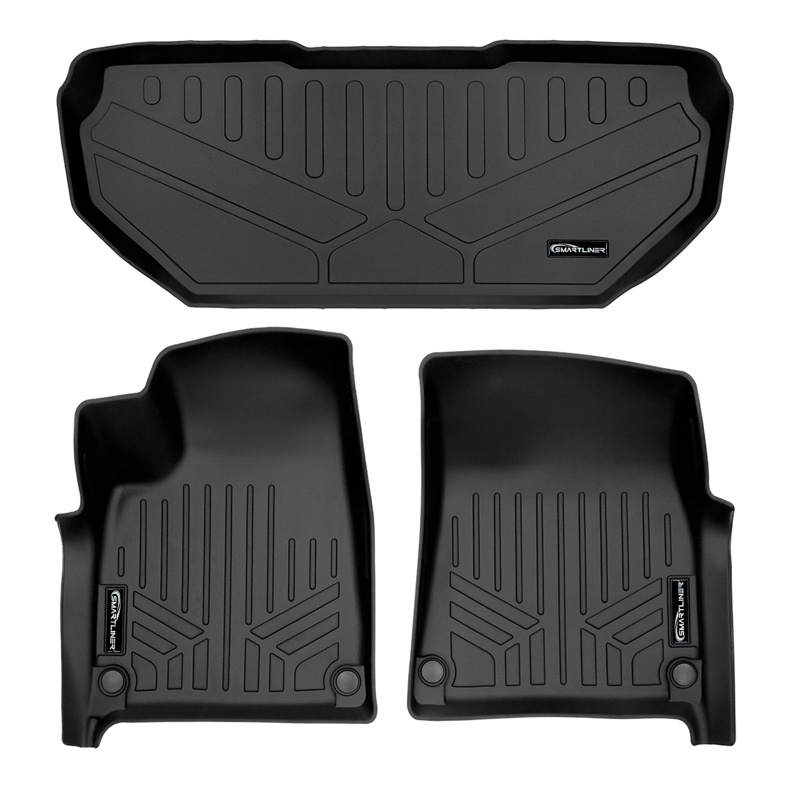SMARTLINER 2022 - 2024 Rivian R1T All Configurations Custom Fit Floor Liners - 1st & 2nd Rows