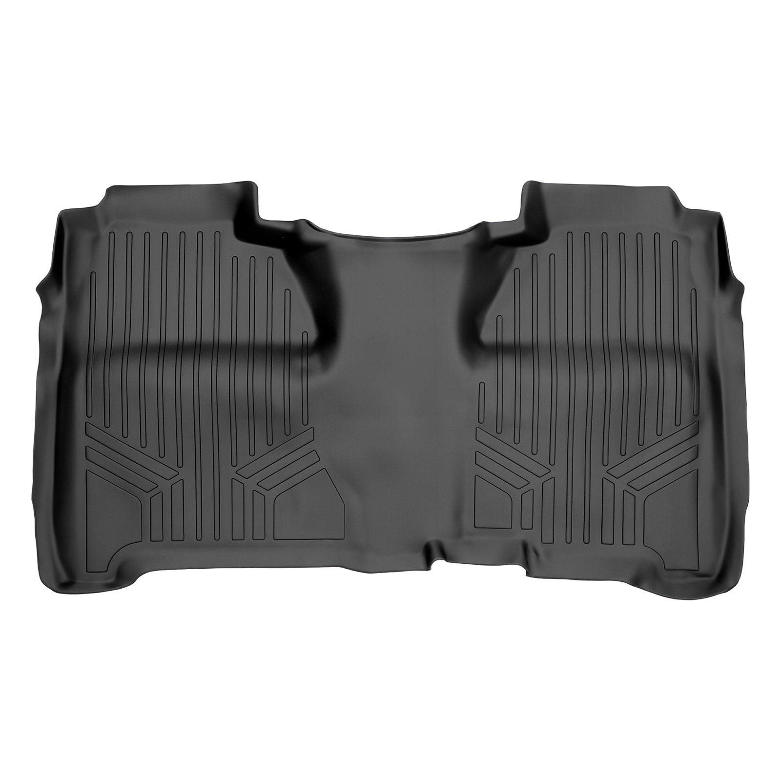 SMARTLINER 2015 - 2019 Chevrolet Silverado 3500 HD Crew Cab Custom Fit Floor Liners - 2nd Row Only - Fits Bench or Bucket