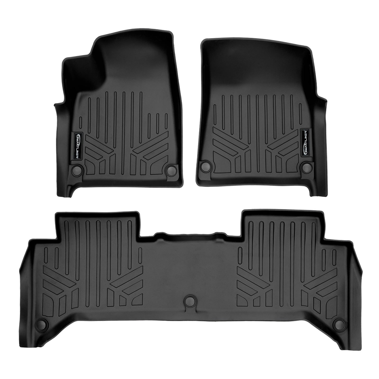 SMARTLINER 2022 - 2024 Rivian R1T All Configurations Custom Fit Floor Liners - 1st & 2nd Rows