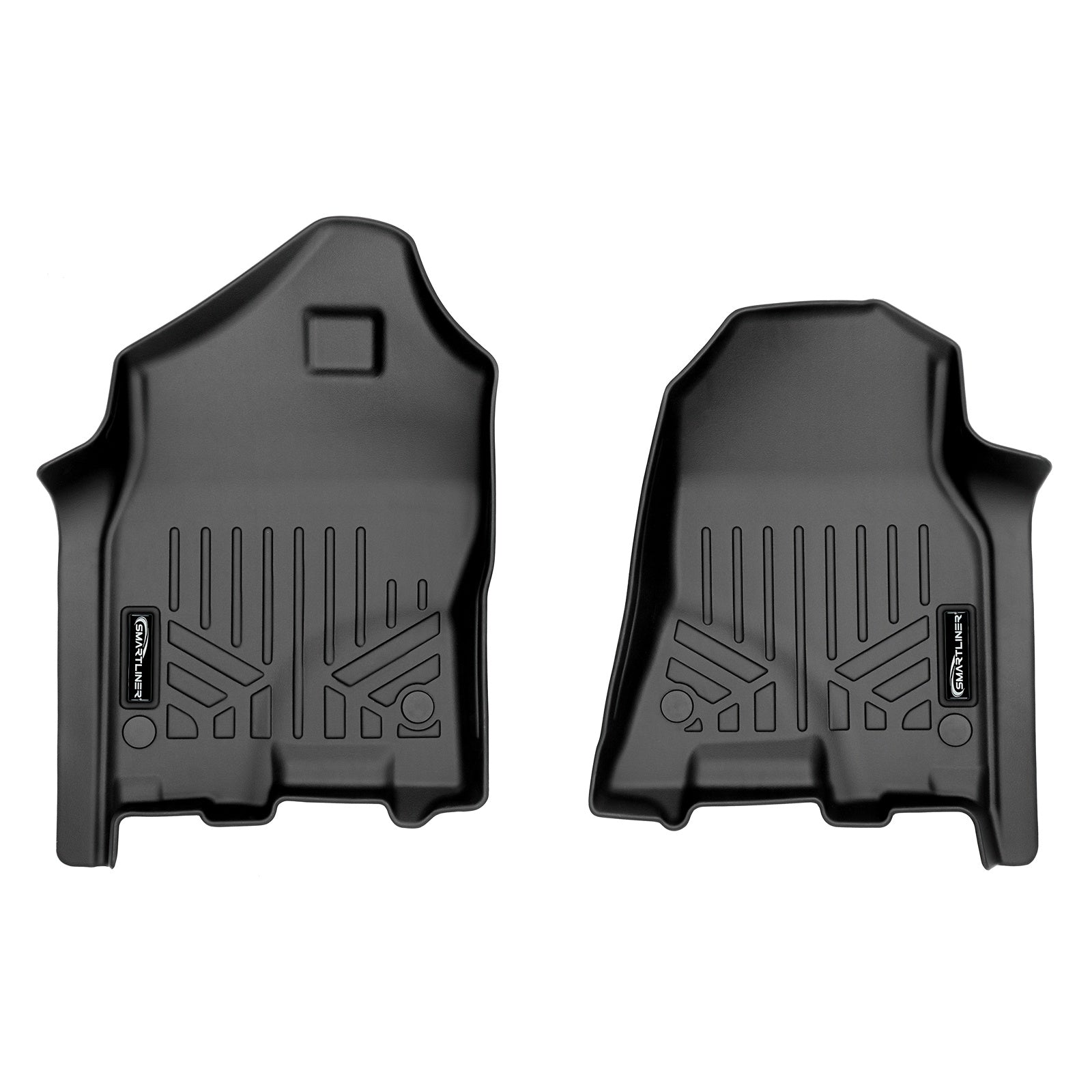 SMARTLINER 2019 - 2024 Ram 1500 Quad Cab and Crew Cab Custom Fit Floor Liners - 1st Row Only - Fits Bench or Bucket - Vinyl Only
