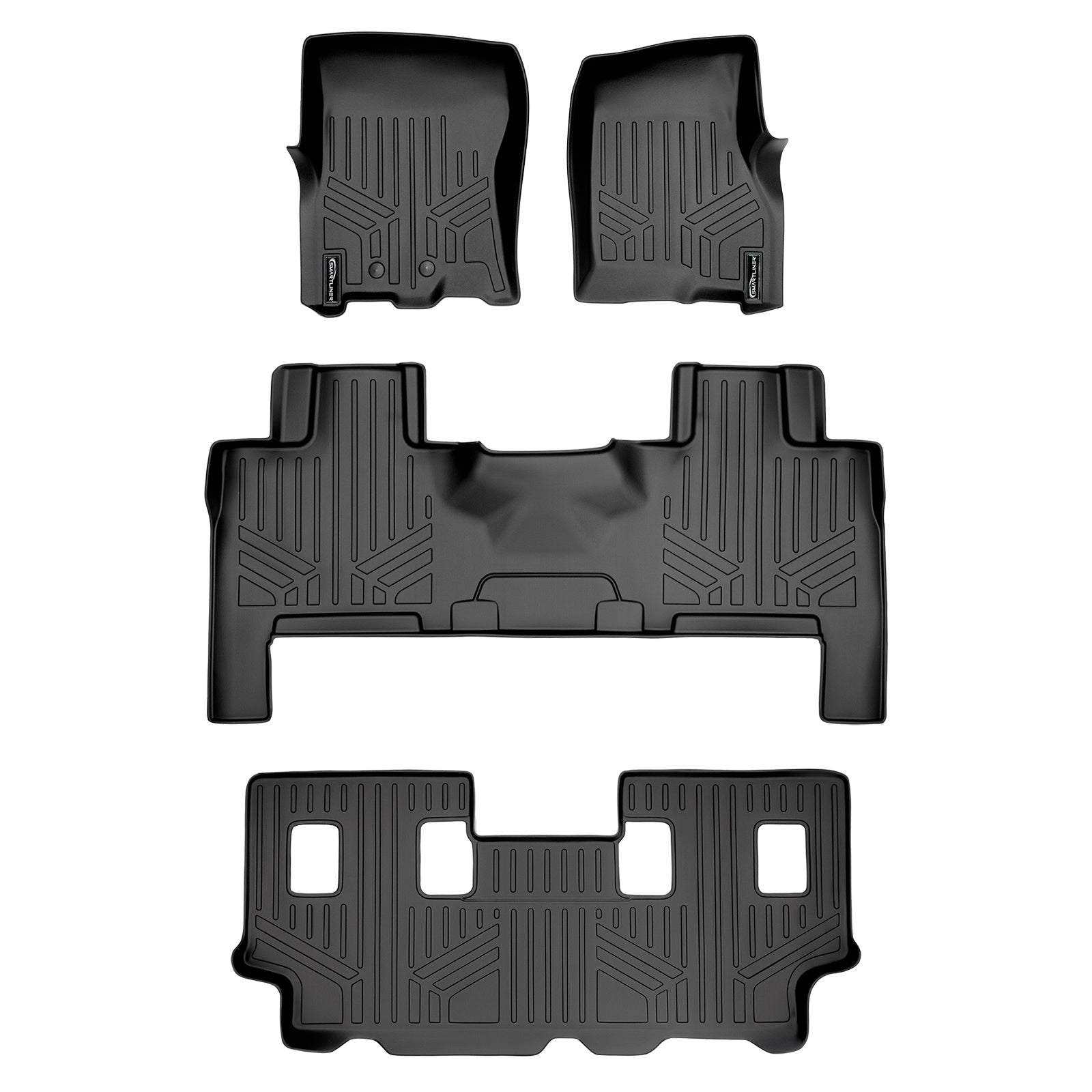 SMARTLINER 2011 - 2017 Ford Expedition EL 8 Passenger Custom Fit Floor Liners - 1st, 2nd & 3rd Rows