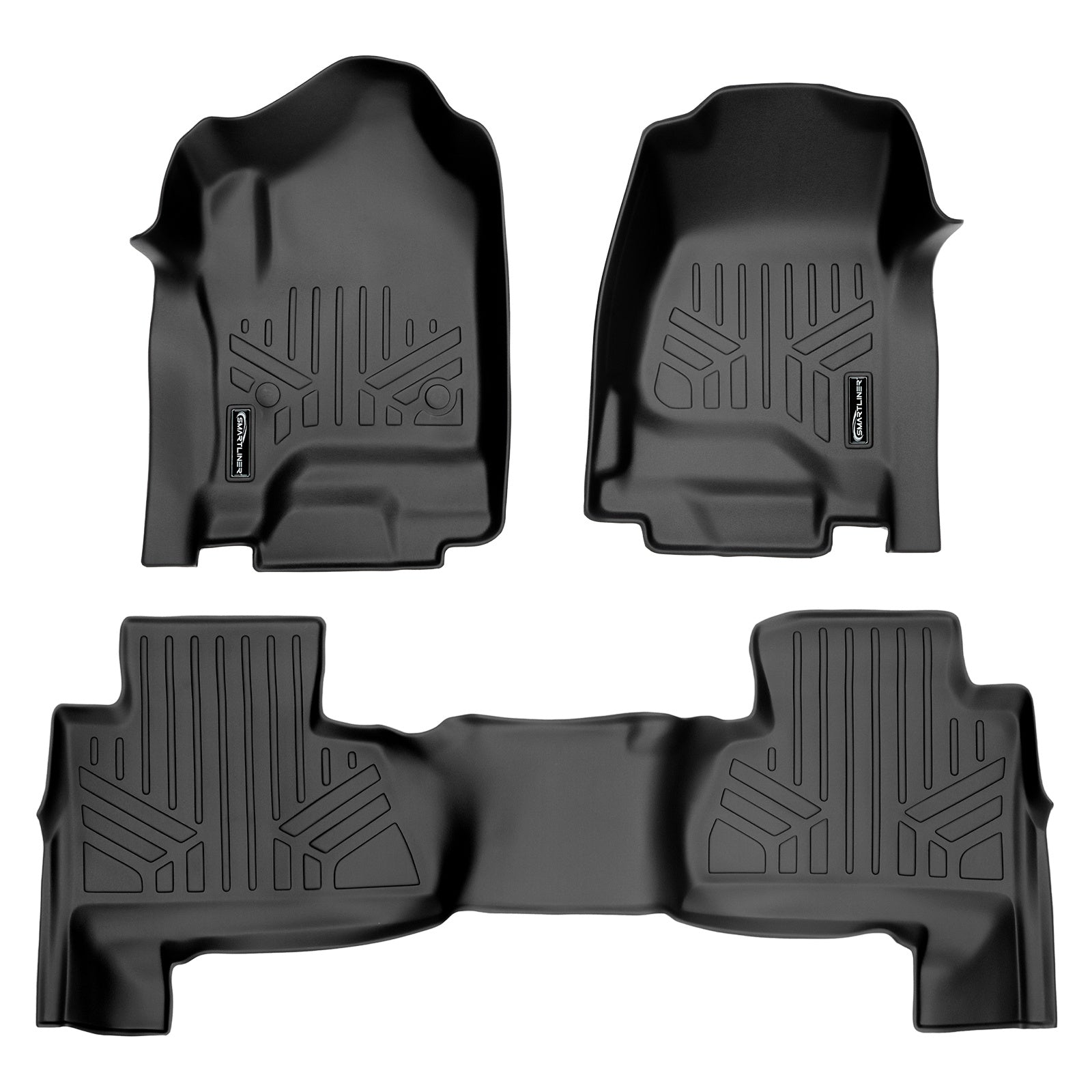 SMARTLINER 2015 - 2020 GMC Yukon XL 8 Passenger Custom Fit Floor Liners - 1st & 2nd Rows