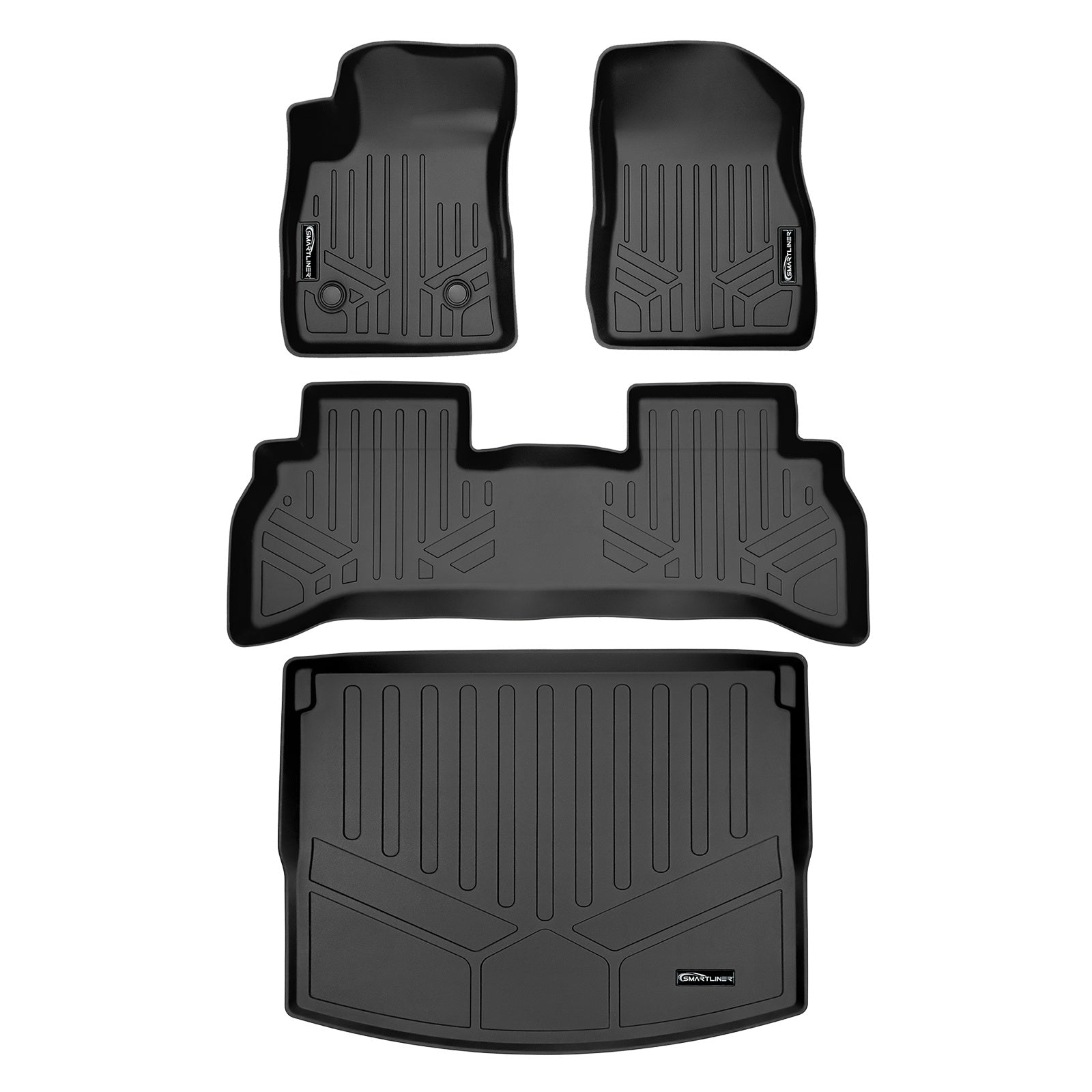 SMARTLINER 2021 - 2025 Chevrolet Trailblazer All Configurations Custom Fit Floor Liners - 1st, 2nd & 3rd Rows - Upper Deck