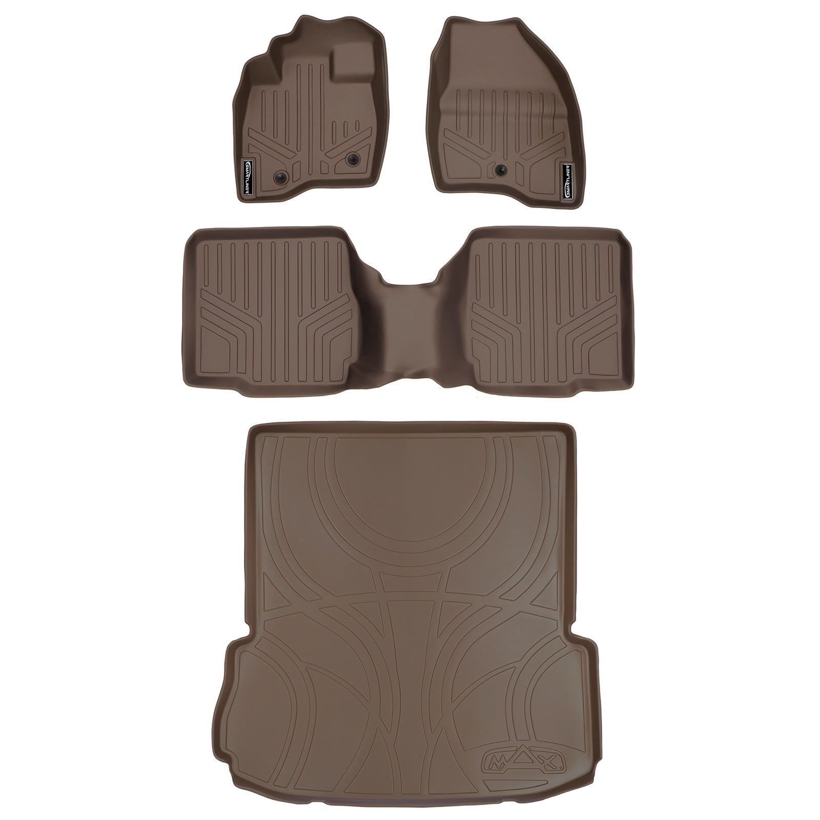 SMARTLINER 2017 - 2019 Ford Explorer 7 Passenger Custom Fit Floor Liners - 1st, 2nd & 3rd Rows