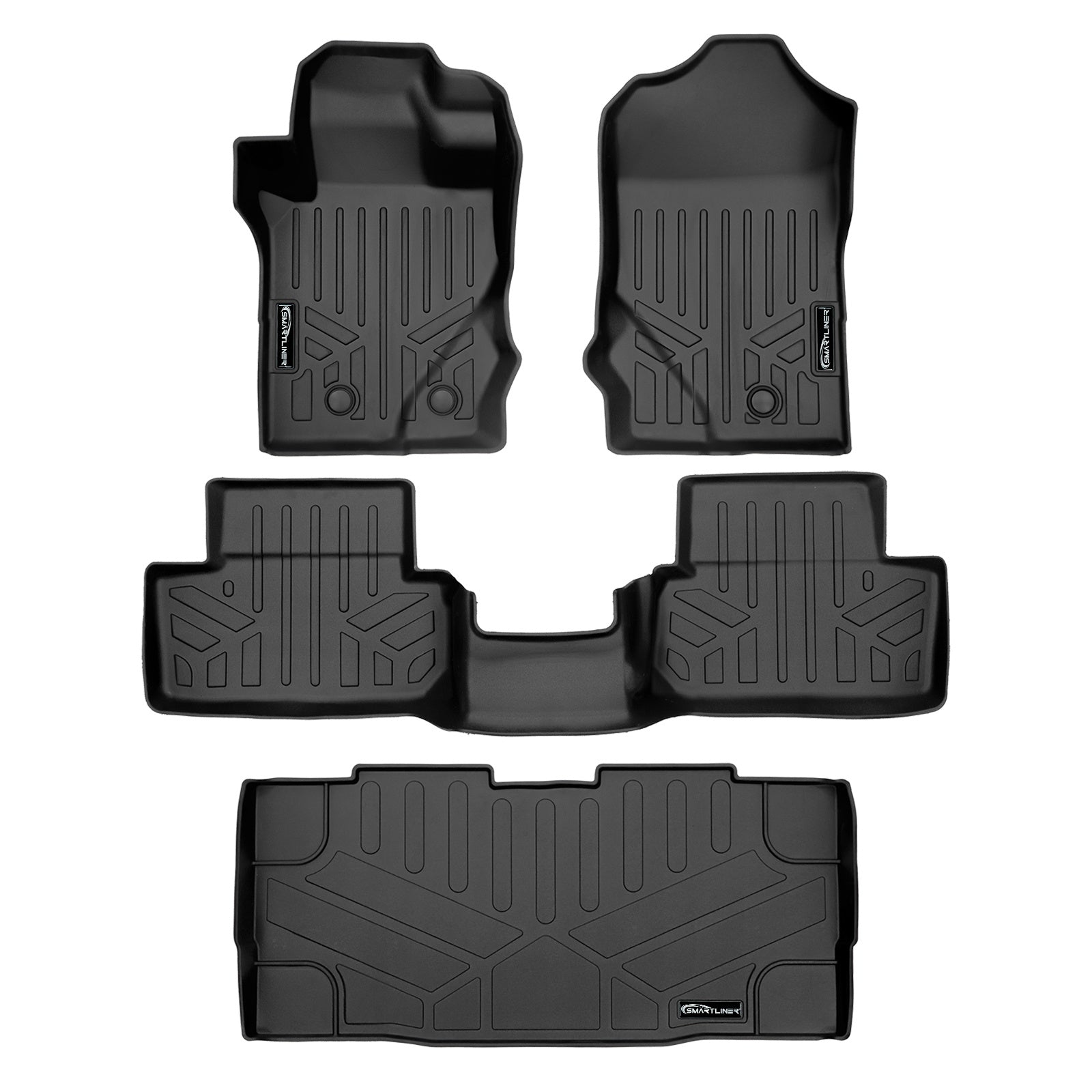 SMARTLINER 2021 - 2025 Ford Bronco 2 Door Custom Fit Floor Liners - 1st, 2nd & 3rd Rows