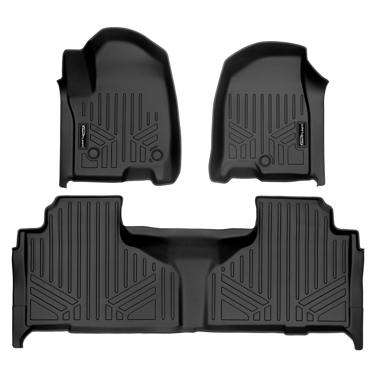 SMARTLINER 2021 - 2025 GMC Yukon XL 8 Passenger Custom Fit Floor Liners - 1st & 2nd Rows