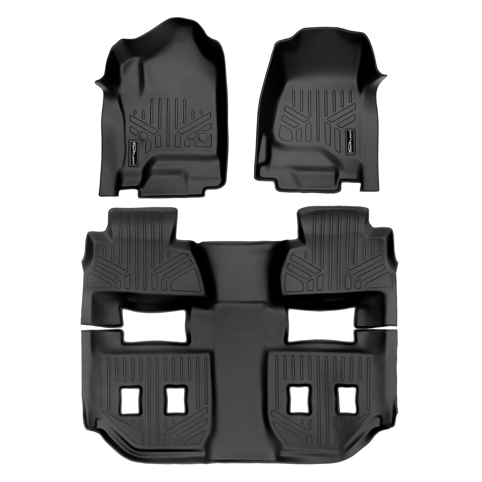 SMARTLINER 2015 - 2020 GMC Yukon XL 7 Passenger Custom Fit Floor Liners - 1st, 2nd & 3rd Row