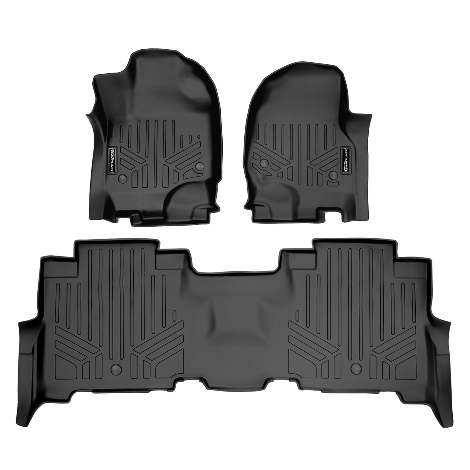 SMARTLINER 2018 - 2024 Lincoln Navigator 8 Passenger Custom Fit Floor Liners - 1st & 2nd Rows