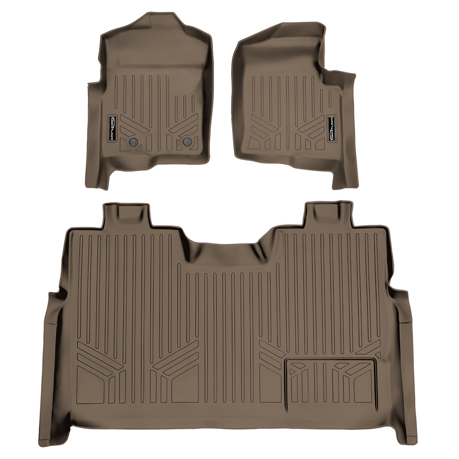 SMARTLINER 2011 - 2014 Ford F-150 Super Crew Custom Fit Floor Liners - 1st & 2nd Rows